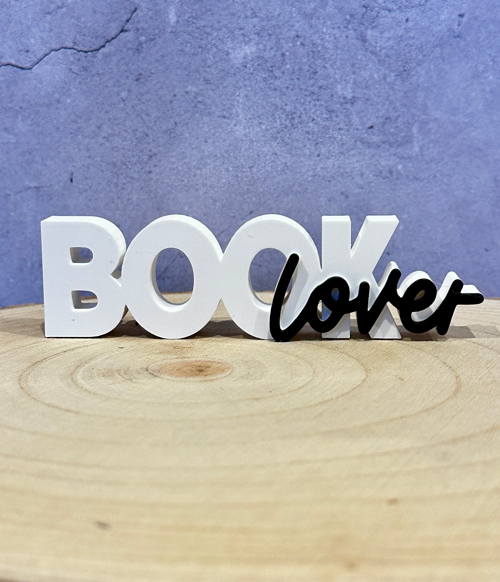 BOOK love – Deko Schriftzug für Bücherliebhaber