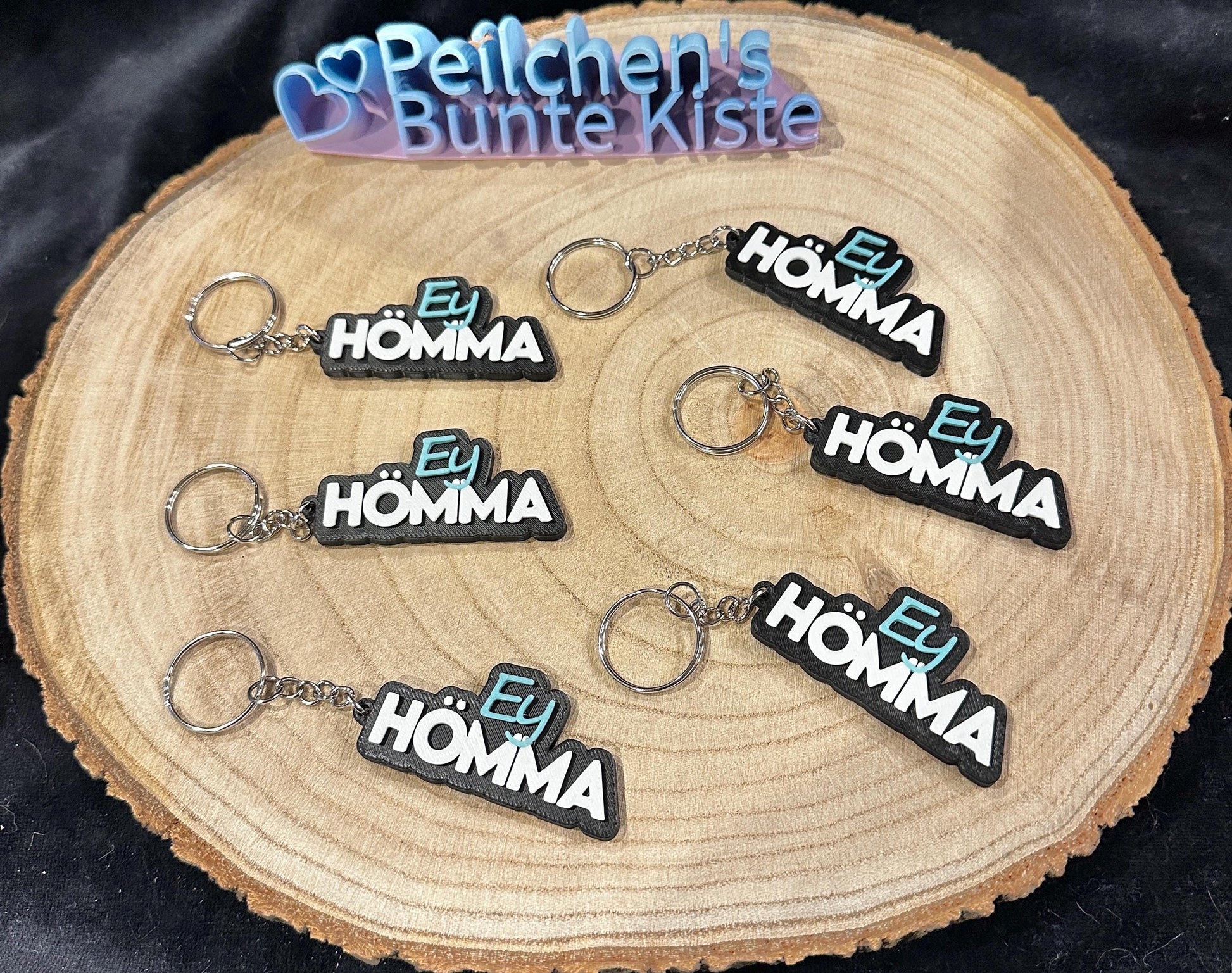Hey HÖMMA sleutelhanger – spreuk uit het Ruhrgebied | Grappig cadeau &amp; souvenir