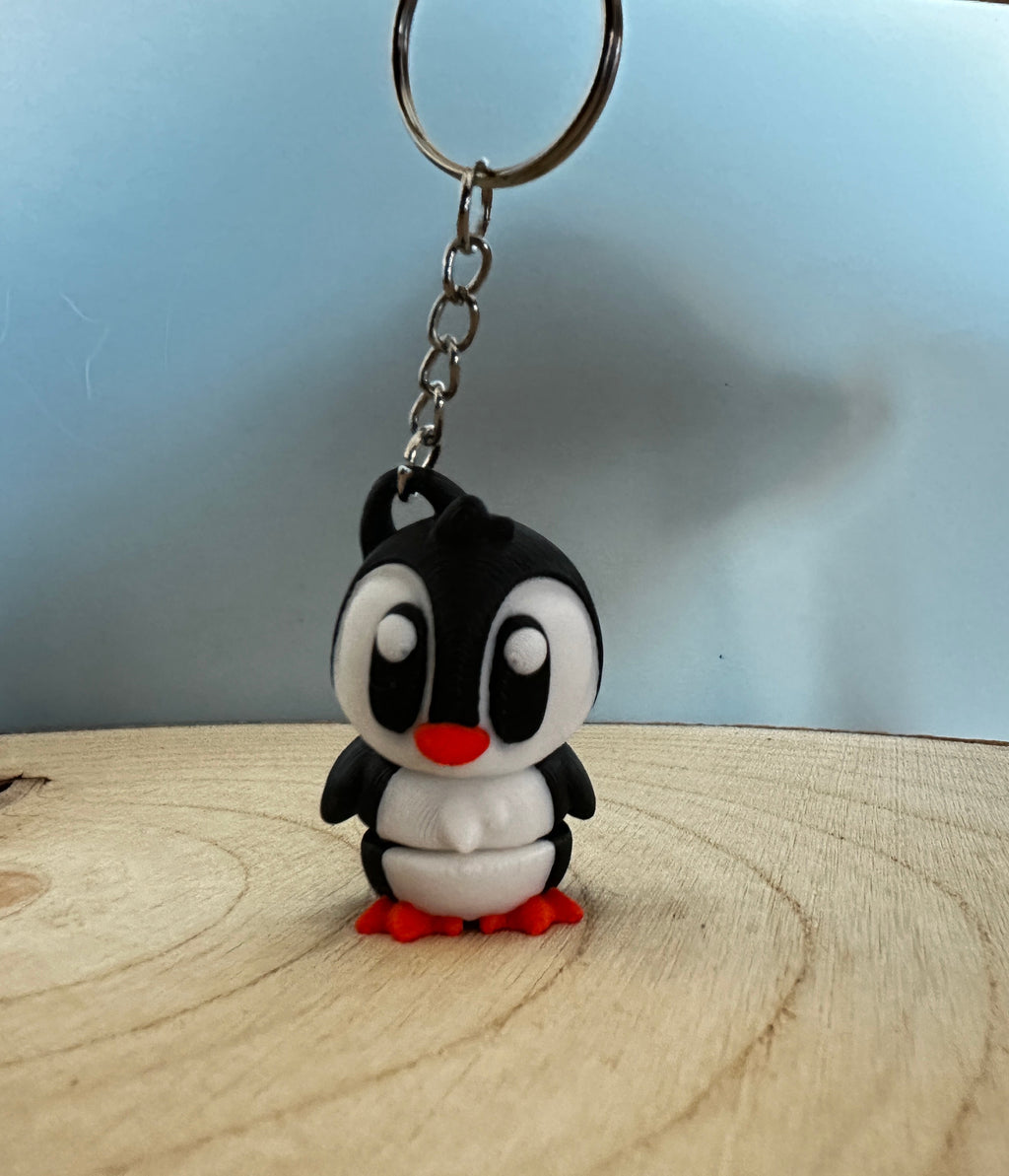 Pinguïn sleutelhangertje – schattig gezelschap en leuk cadeau-idee | Handgemaakt en uniek