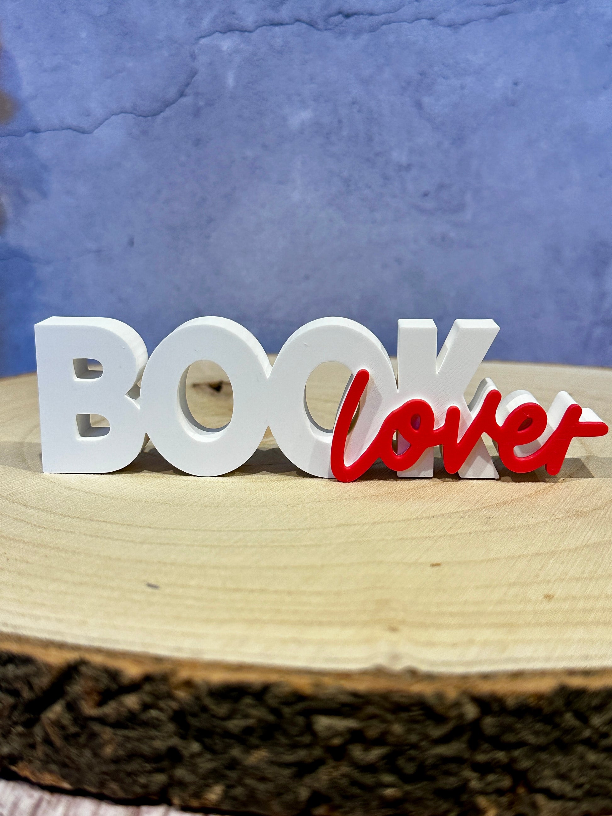BOOK love – Deko Schriftzug für Bücherliebhaber