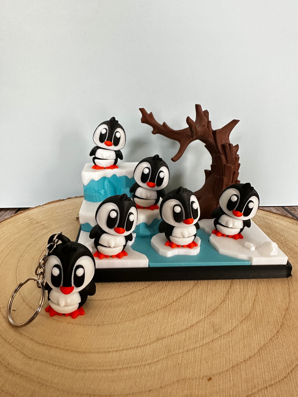 Pinguïn sleutelhangertje – schattig gezelschap en leuk cadeau-idee | Handgemaakt en uniek