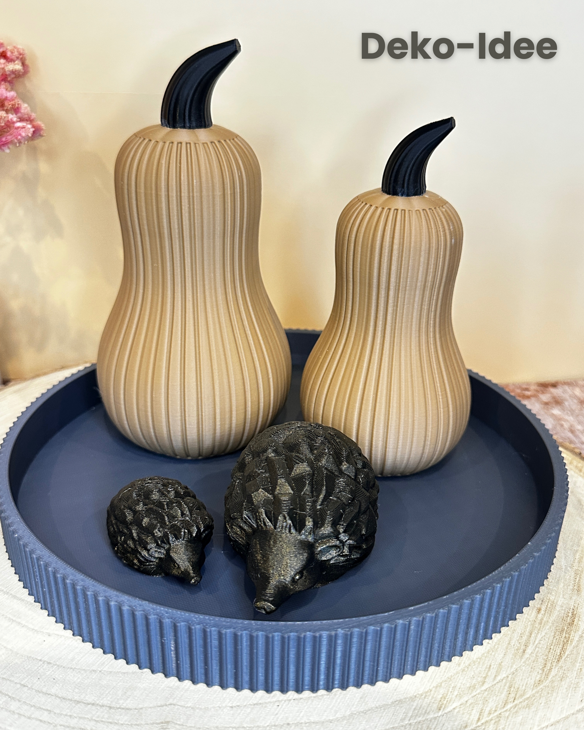 Pompoenenset in twee maten – moderne herfstdecoratie