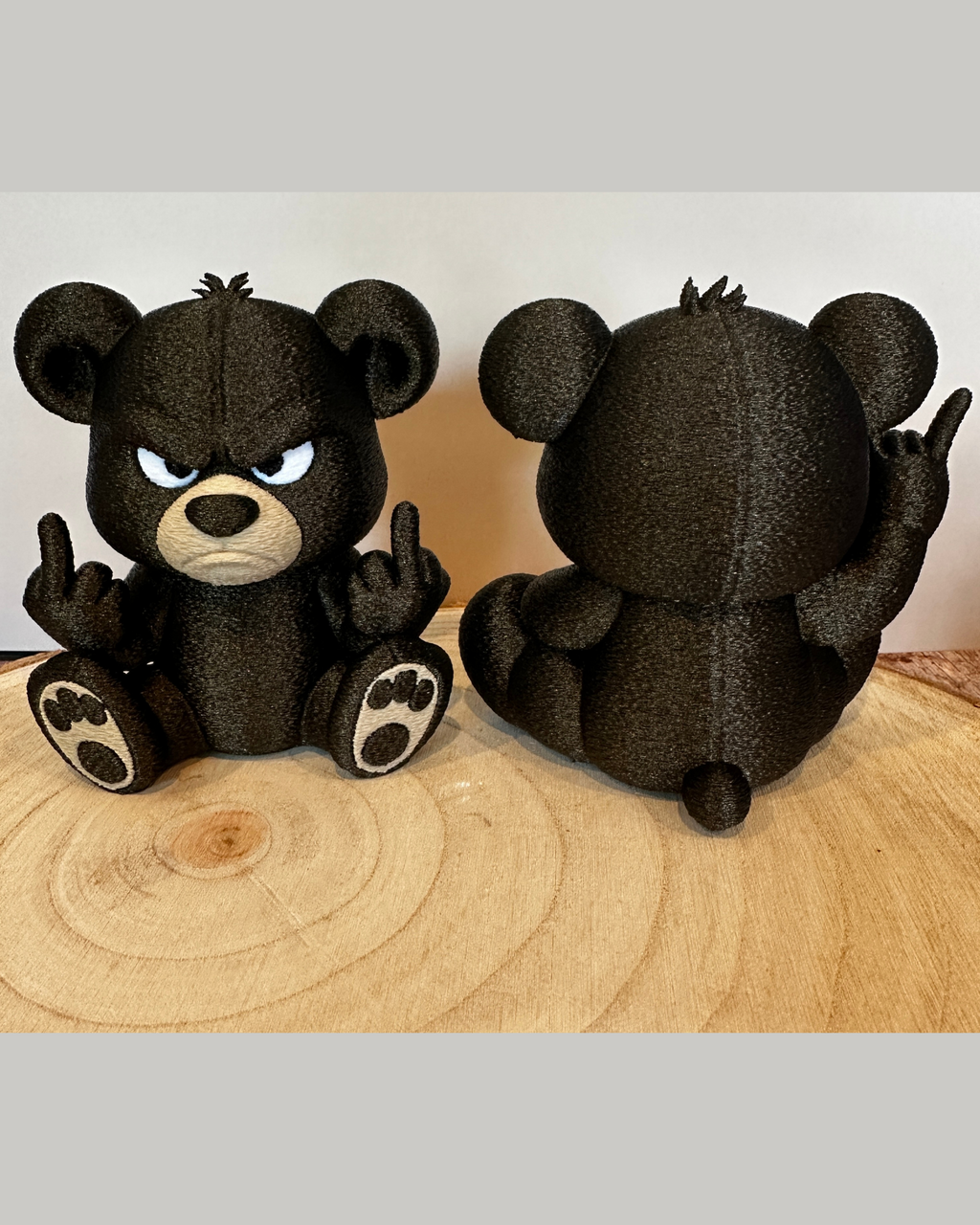 Rocker Bear-figuurtjes 🐻🤘🖕 – Een grappig decoratie- en cadeau-idee voor rock- en metalfans