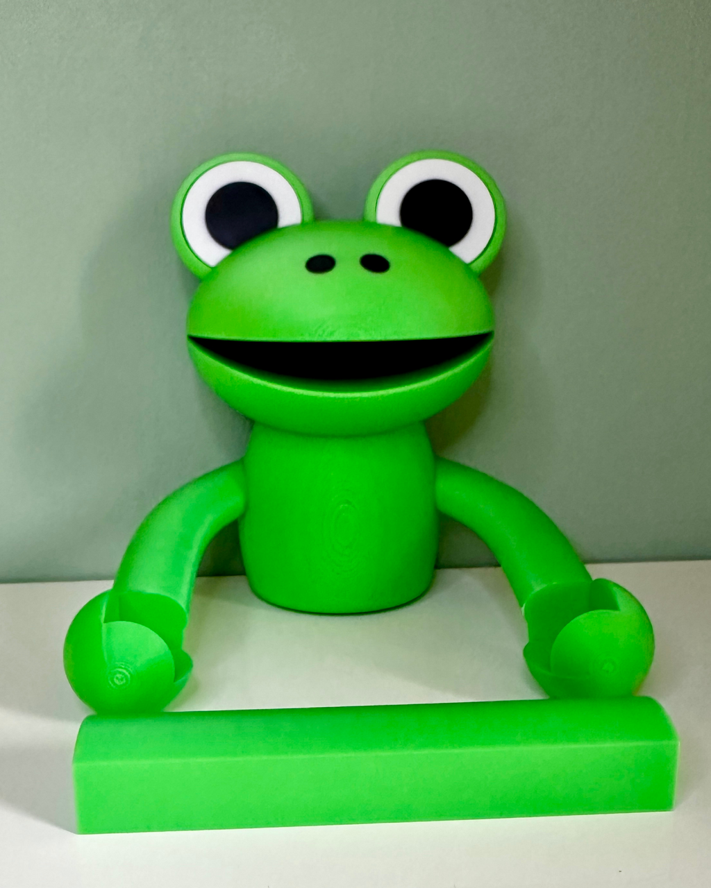 Vrolijke kikker - toiletpapierhouder voor in de badkamer, een leuk cadeau-idee