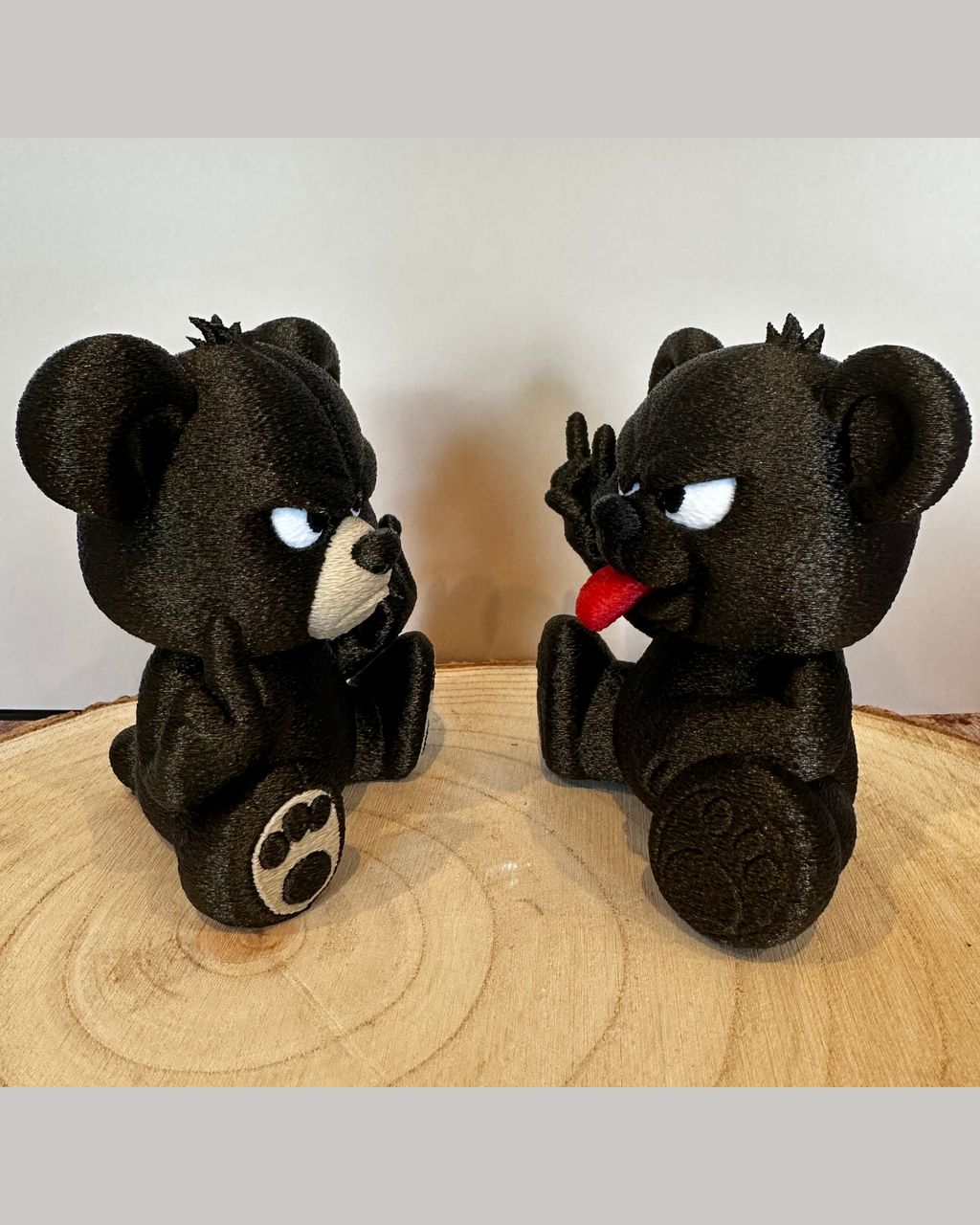 Rocker Bear-figuurtjes 🐻🤘🖕 – Een grappig decoratie- en cadeau-idee voor rock- en metalfans