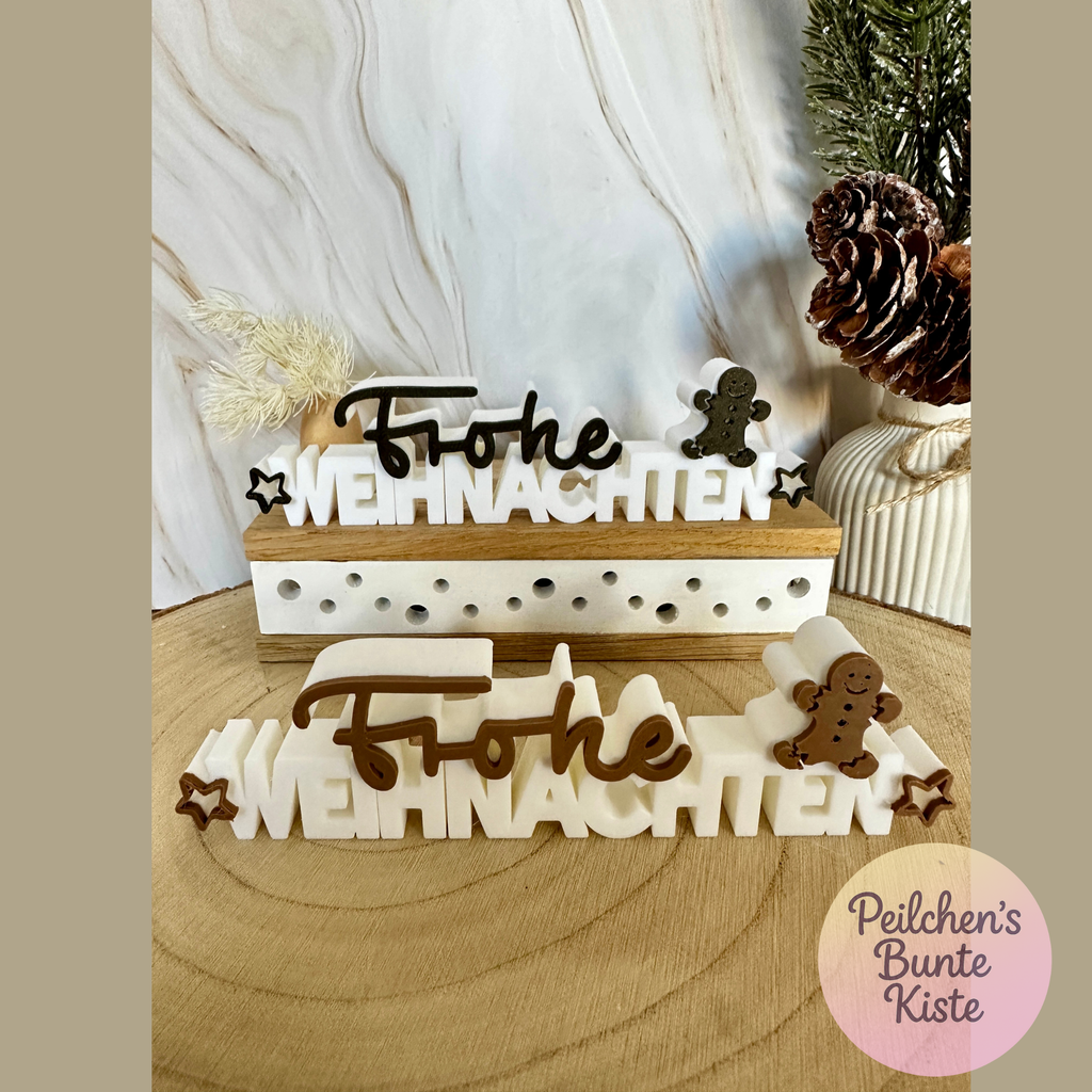 Kerstdecoratiestandaard – versierd met kerstboom of peperkoekmannetje