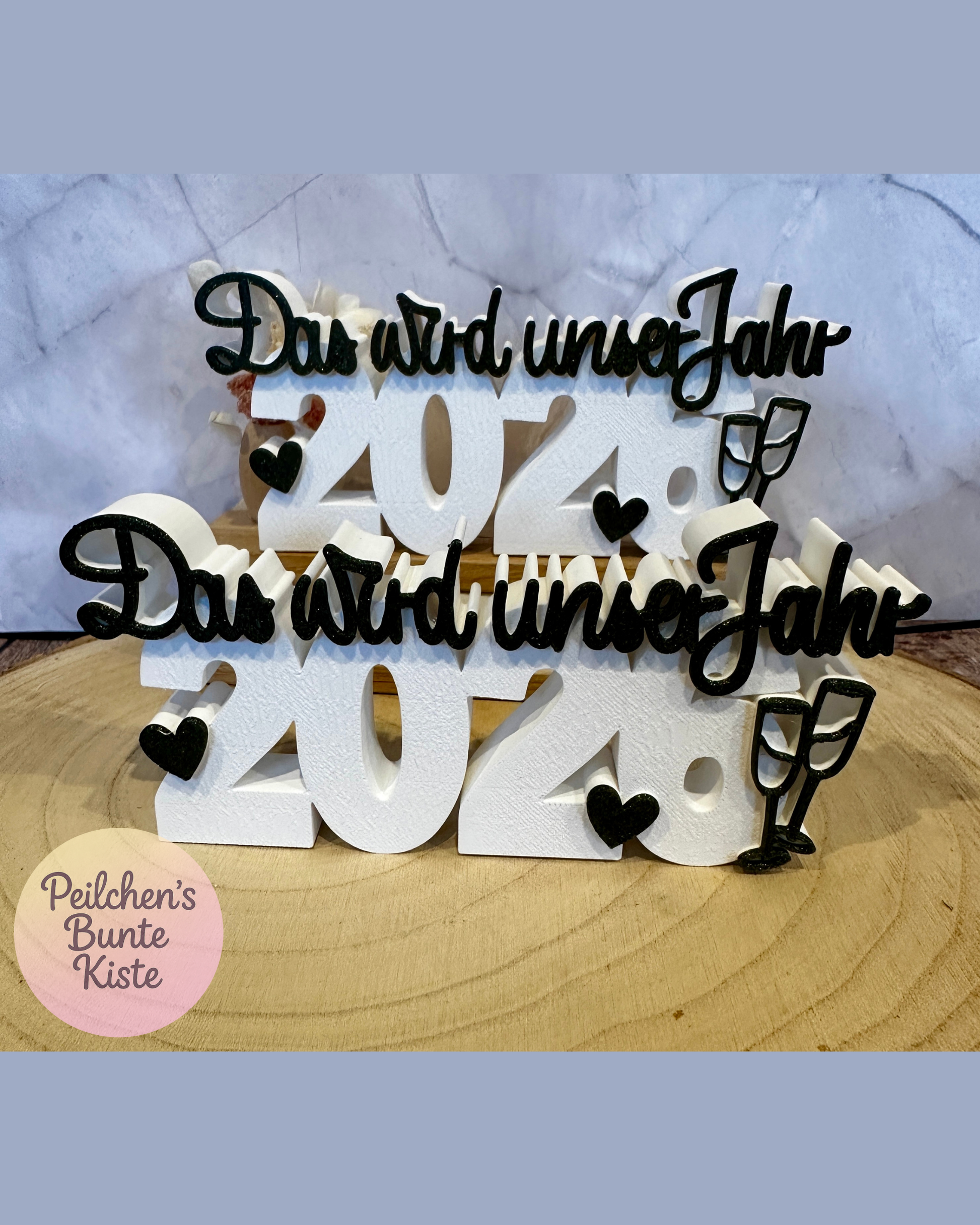 2026 "Dit wordt ons jaar" – Nieuwjaarsdecoratie met hartjes – Tafeldecoratie voor oudejaarsavond – Cadeau voor de jaarwisseling