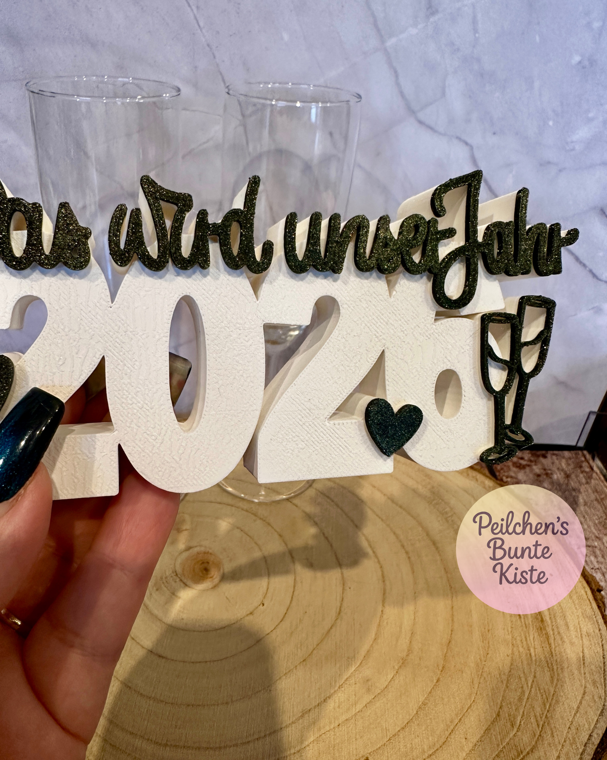 2026 "Dit wordt ons jaar" – Nieuwjaarsdecoratie met hartjes – Tafeldecoratie voor oudejaarsavond – Cadeau voor de jaarwisseling