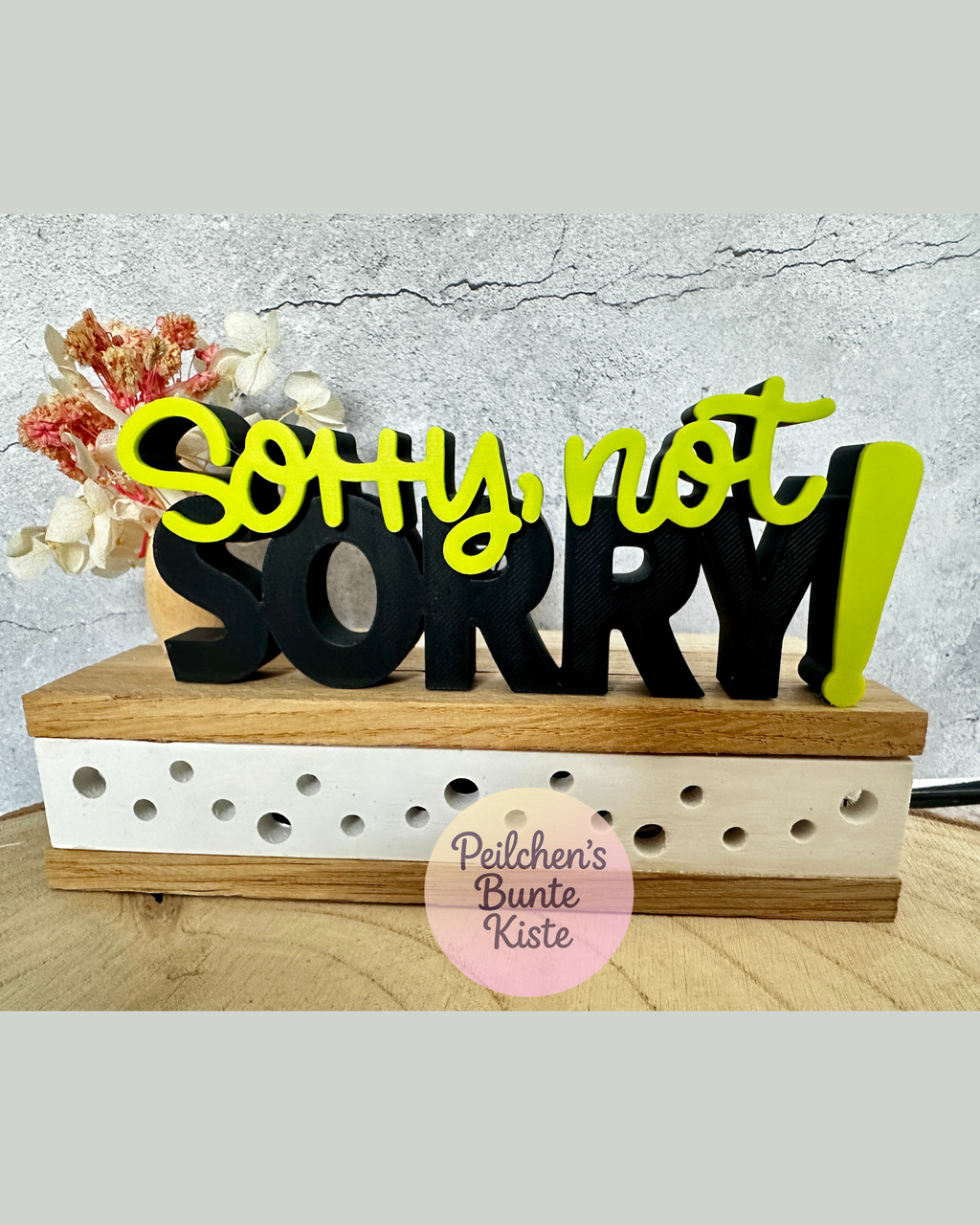 Sorry, maar niet echt sorry – Een statement met de tekst "Ik heb geen spijt"