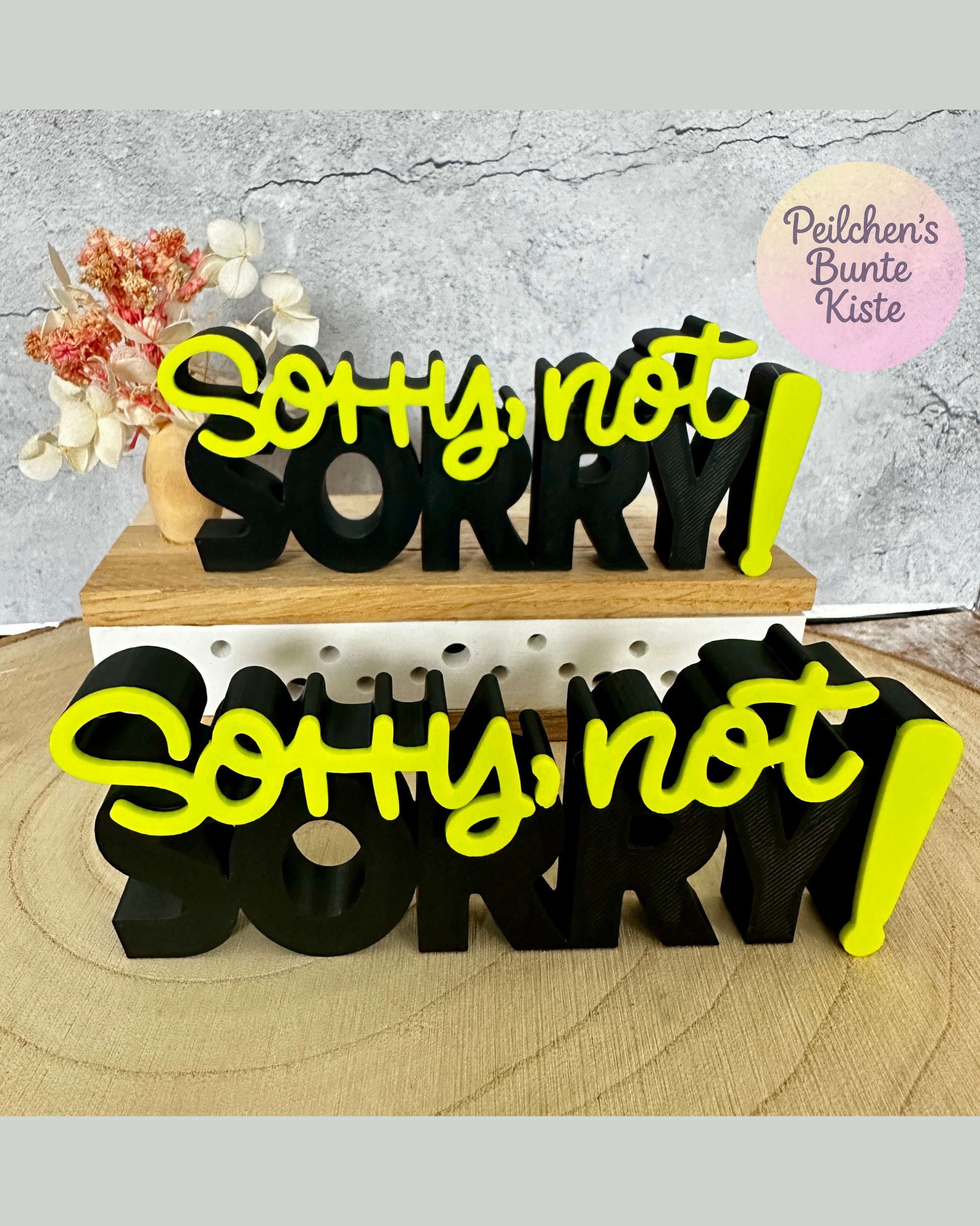 Sorry, maar niet echt sorry – Een statement met de tekst "Ik heb geen spijt"