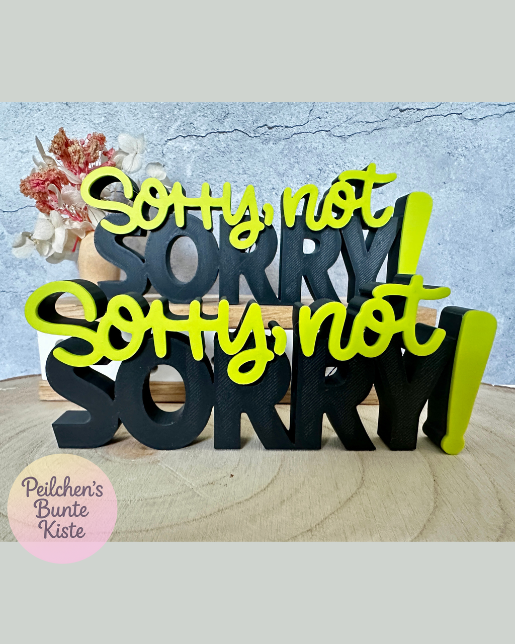 Sorry, maar niet echt sorry – Een statement met de tekst "Ik heb geen spijt"