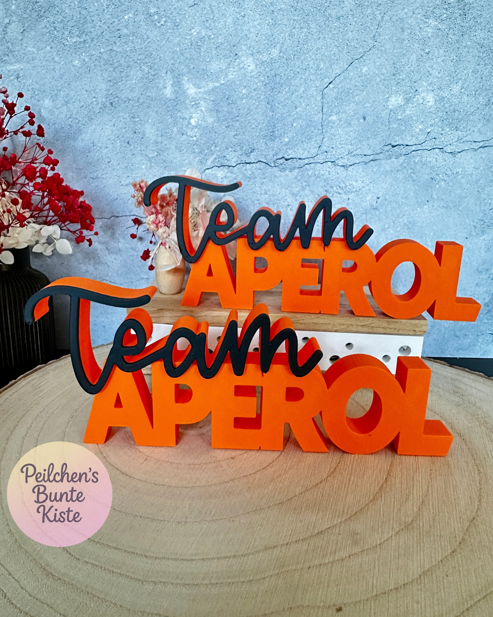 Team Spritz Deko Schriftzug – Sommer Bar Deko & Geschenk für Cocktail Fans