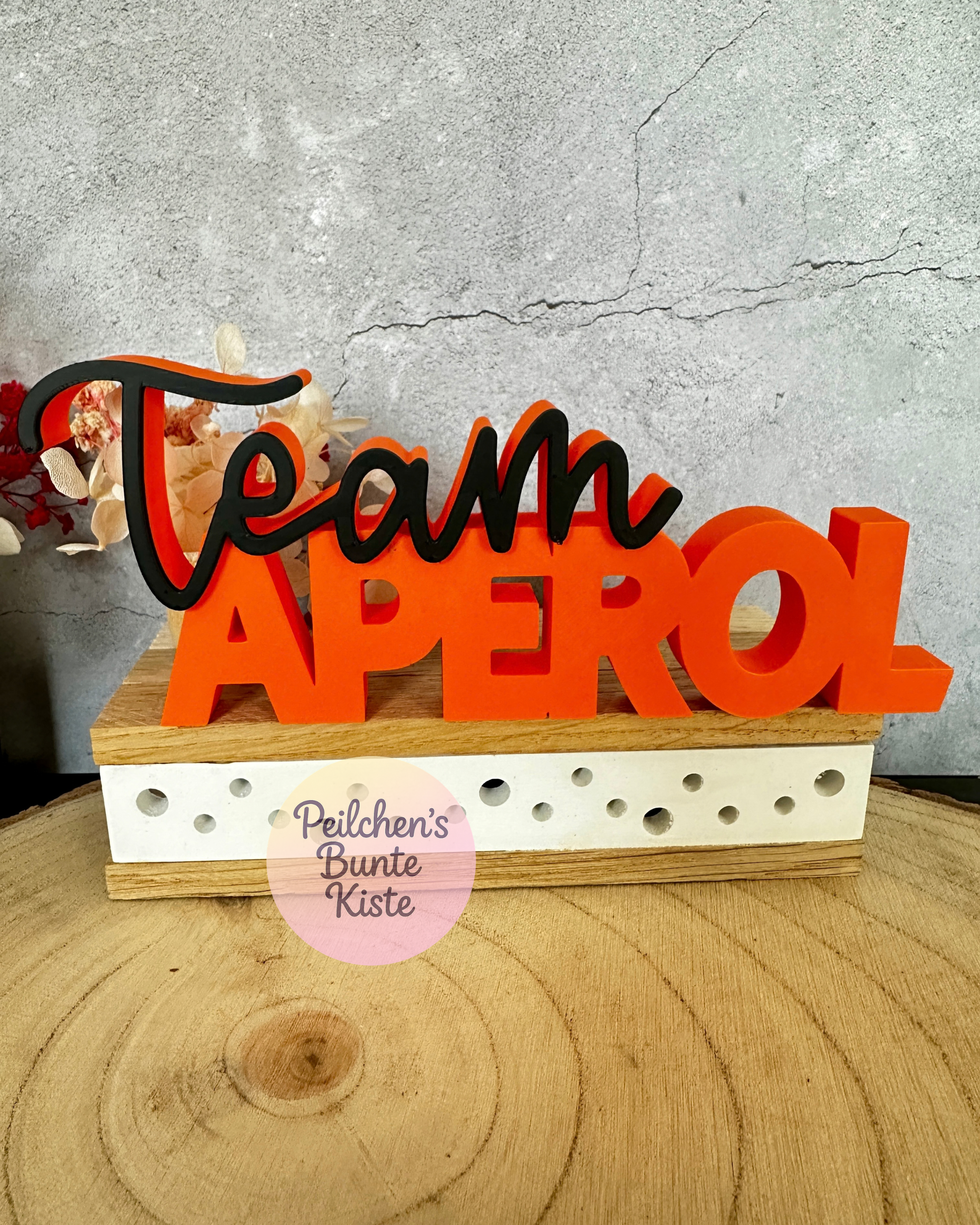 Team Spritz Deko Schriftzug – Sommer Bar Deko & Geschenk für Cocktail Fans