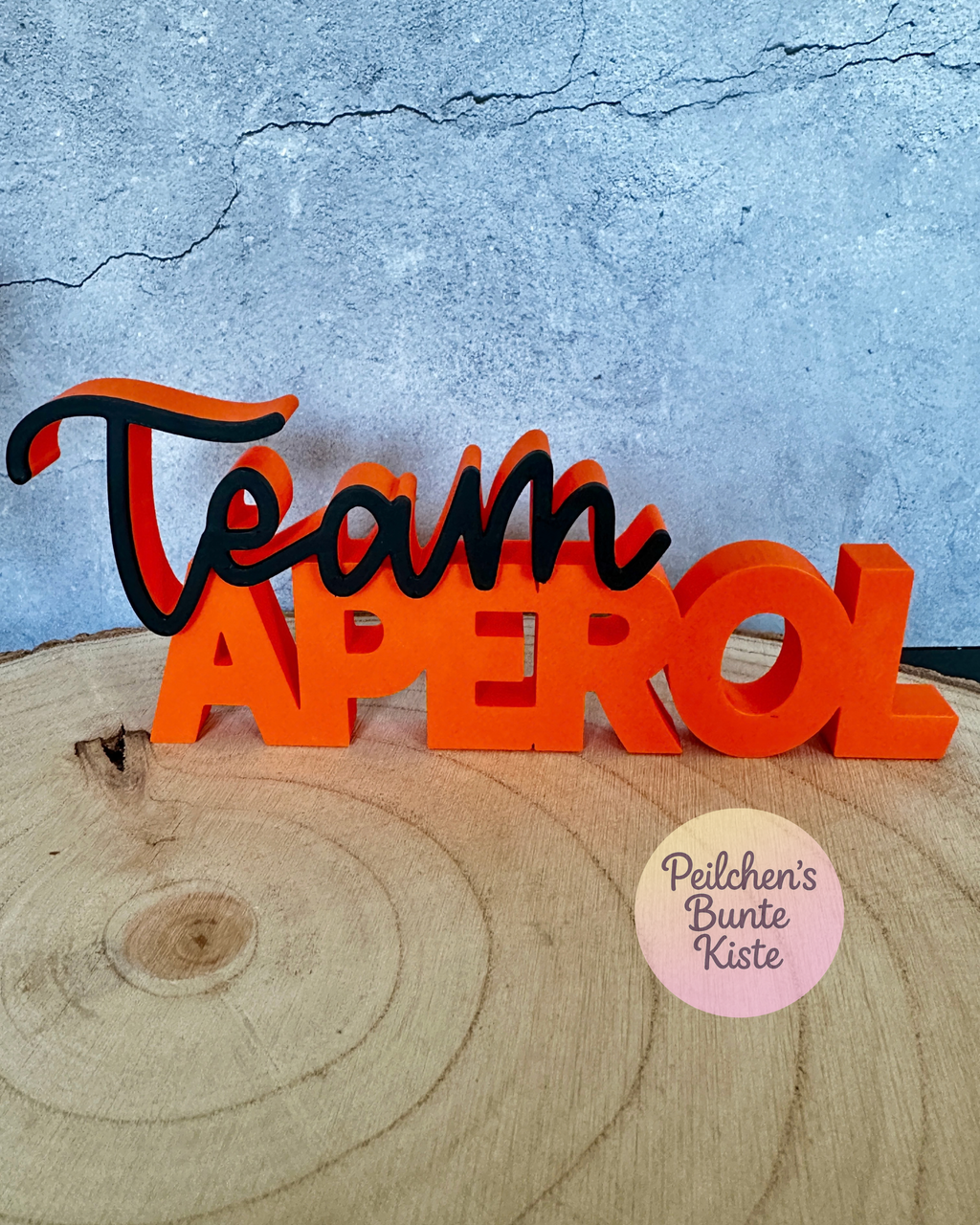 Team Spritz Deko Schriftzug – Sommer Bar Deko & Geschenk für Cocktail Fans