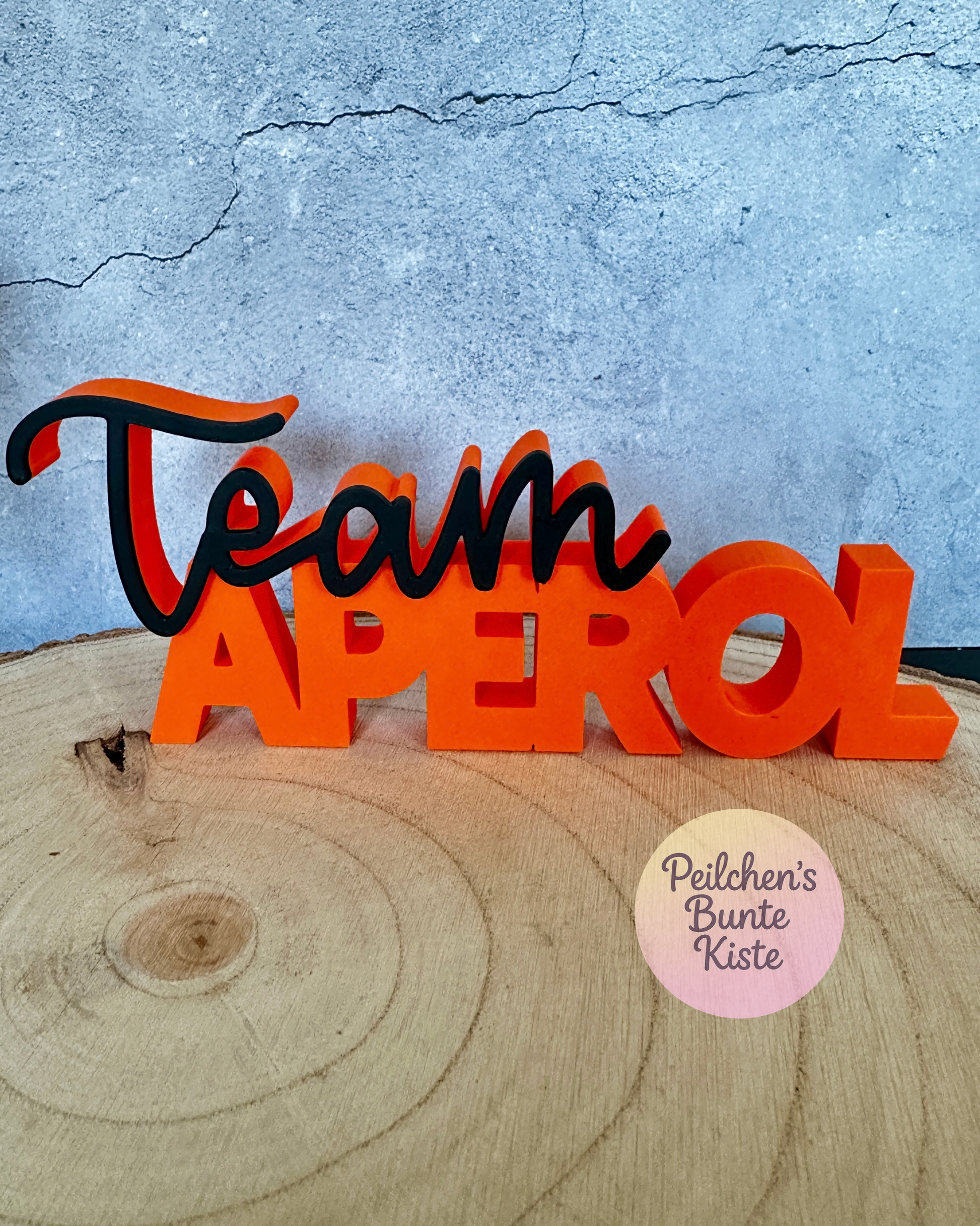 Team Spritz Deko Schriftzug – Sommer Bar Deko & Geschenk für Cocktail Fans