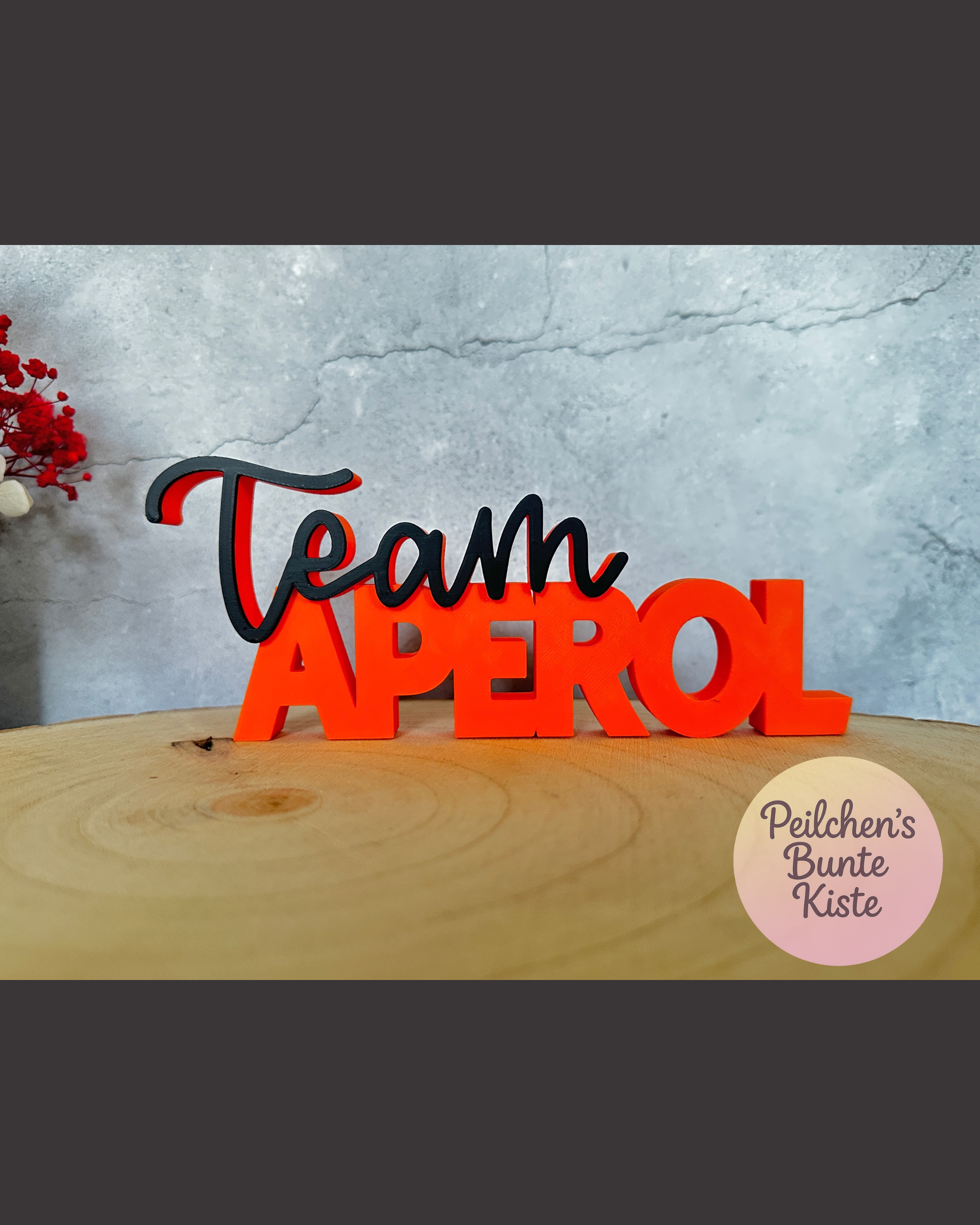 Team Spritz Deko Schriftzug – Sommer Bar Deko & Geschenk für Cocktail Fans