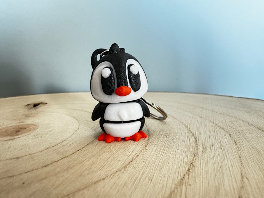 Pinguïn sleutelhangertje – schattig gezelschap en leuk cadeau-idee | Handgemaakt en uniek