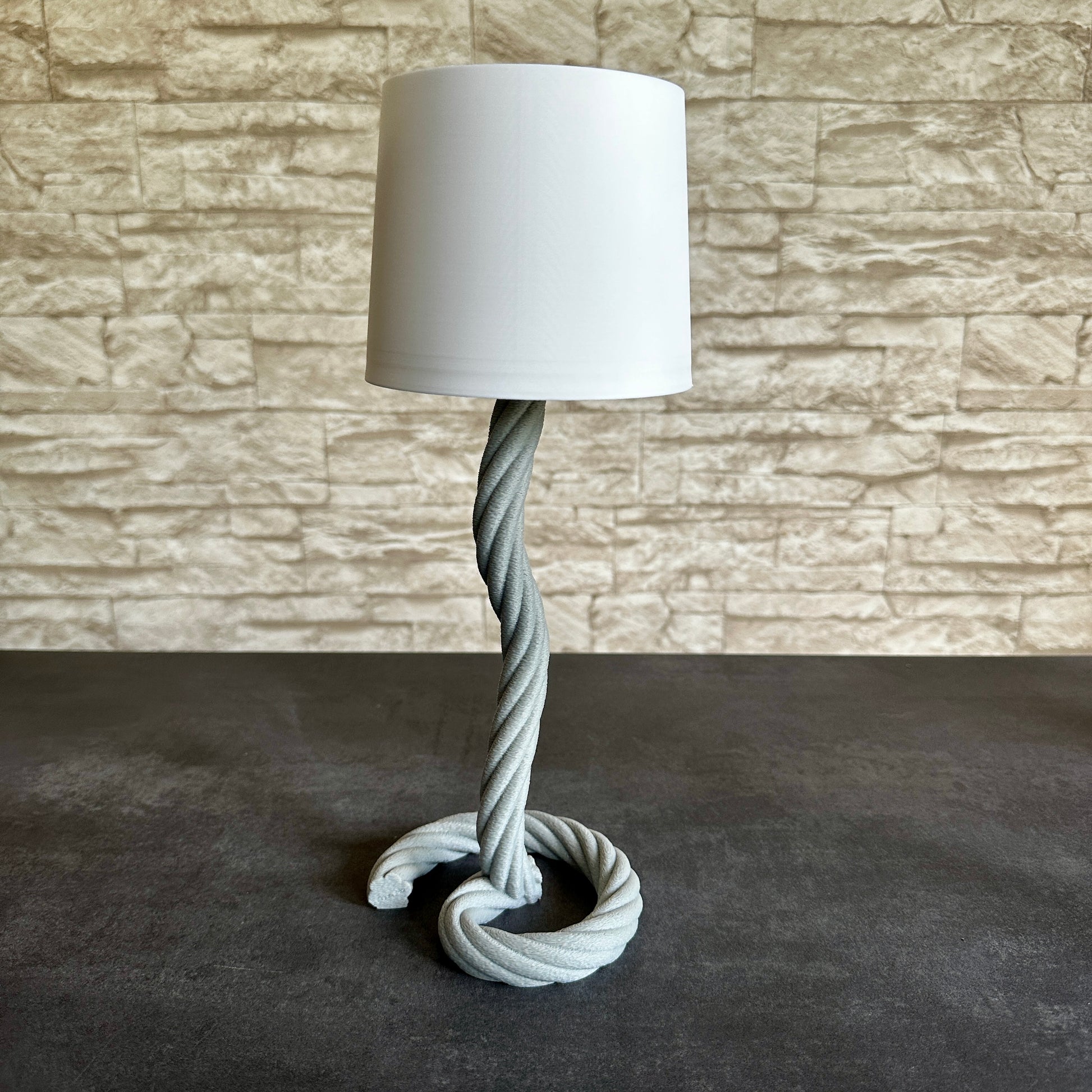 Maritime Seillampe „Maritima“ – LED-Teelicht Lampe aus Seiloptik in Grau, Blau oder Midnight Gold