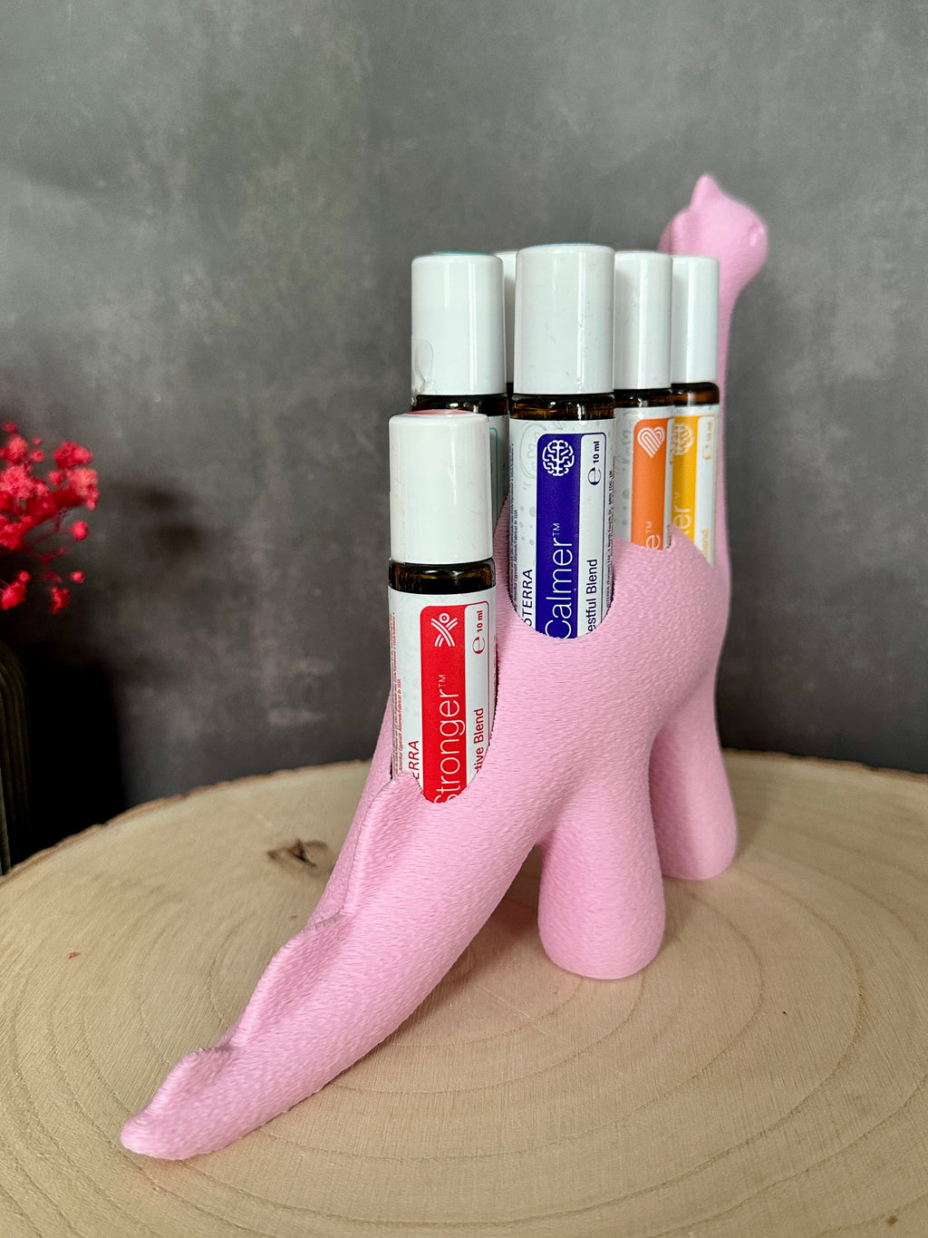 Dino Roll-On Halter passend für doTERRA Kids Collection | Aufbewahrung für 7 Kinderöle