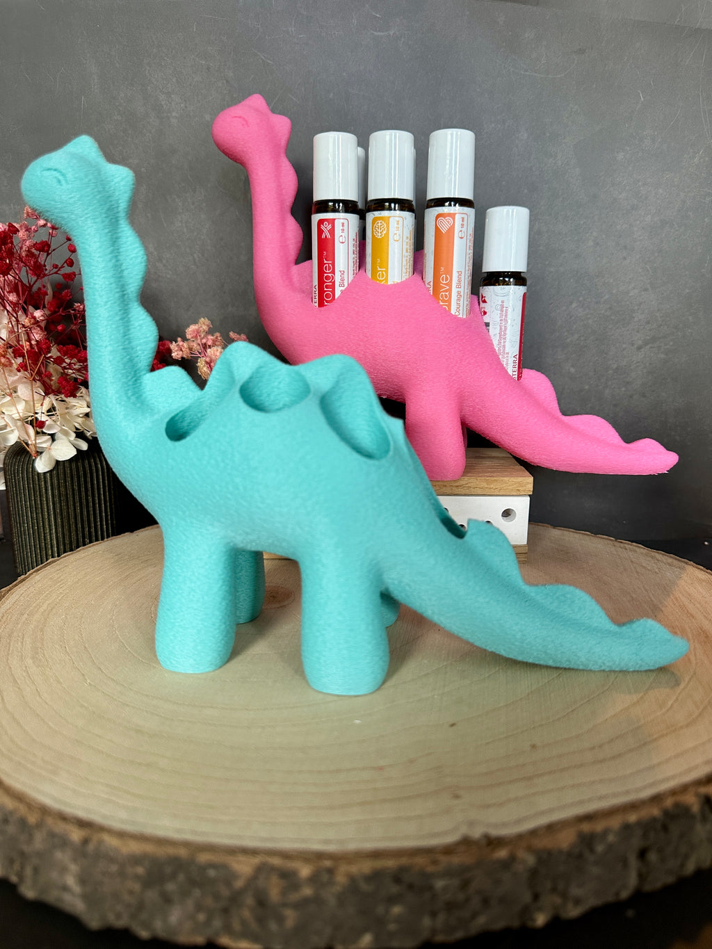 Dino Roll-On Halter passend für doTERRA Kids Collection | Aufbewahrung für 7 Kinderöle