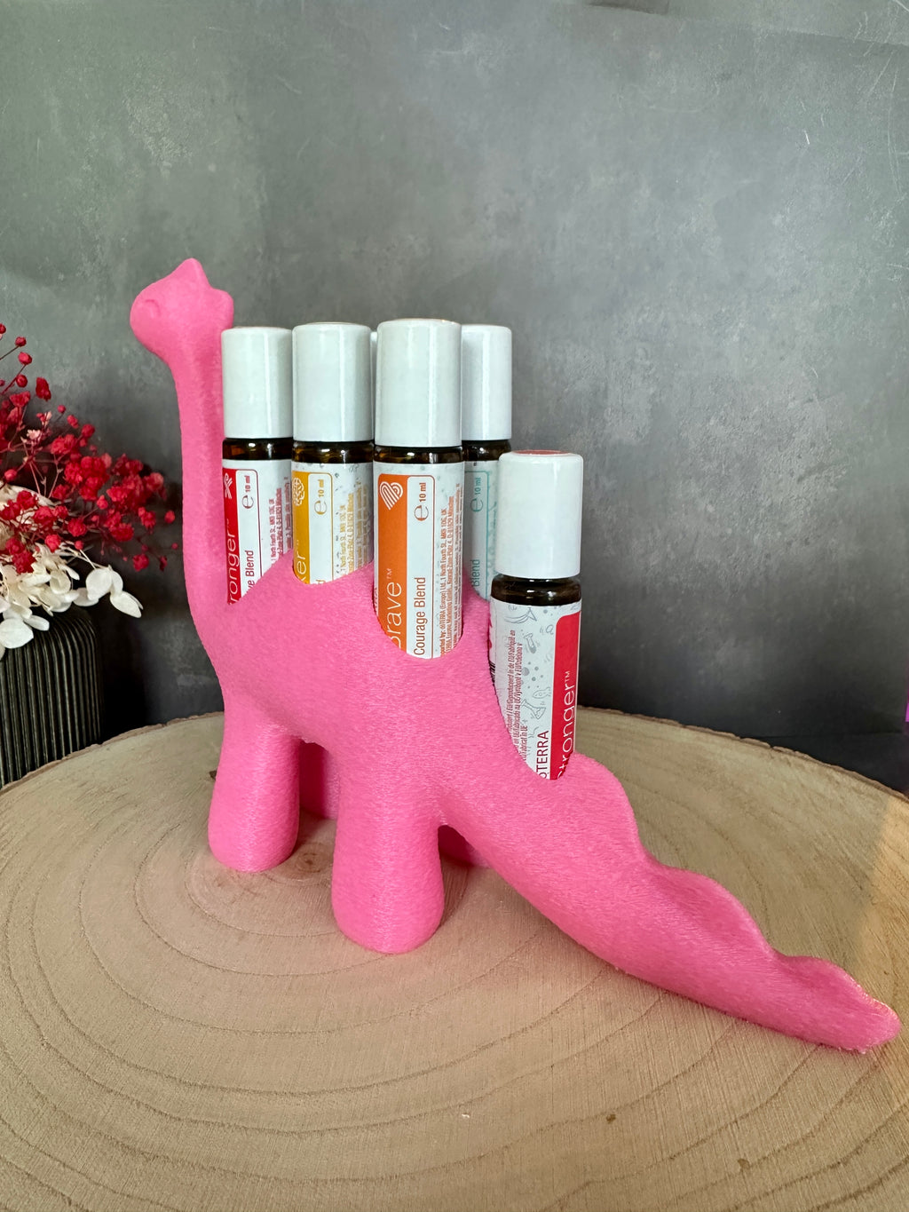Dino Roll-On Halter passend für doTERRA Kids Collection | Aufbewahrung für 7 Kinderöle
