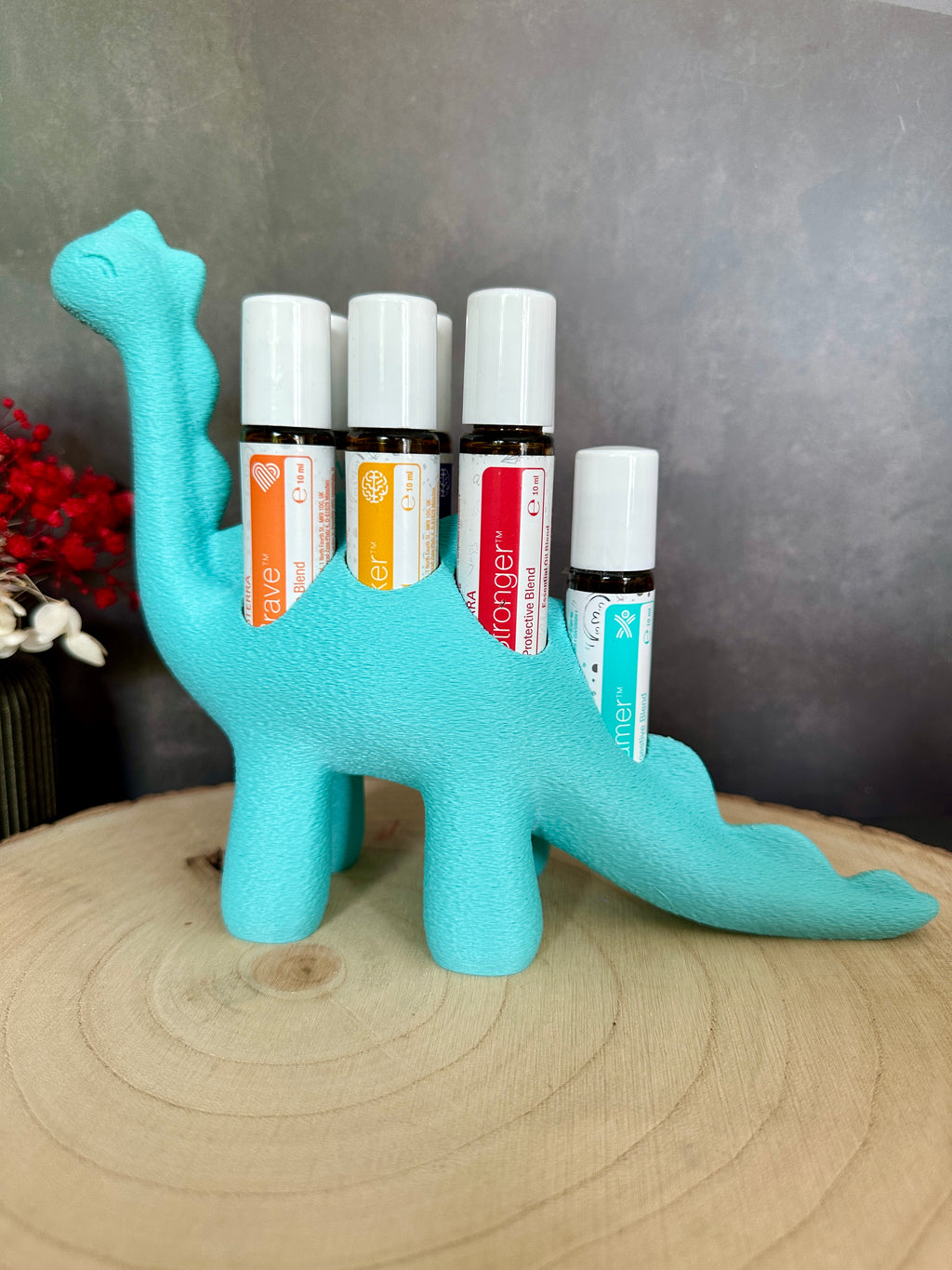Dino Roll-On Halter passend für doTERRA Kids Collection | Aufbewahrung für 7 Kinderöle