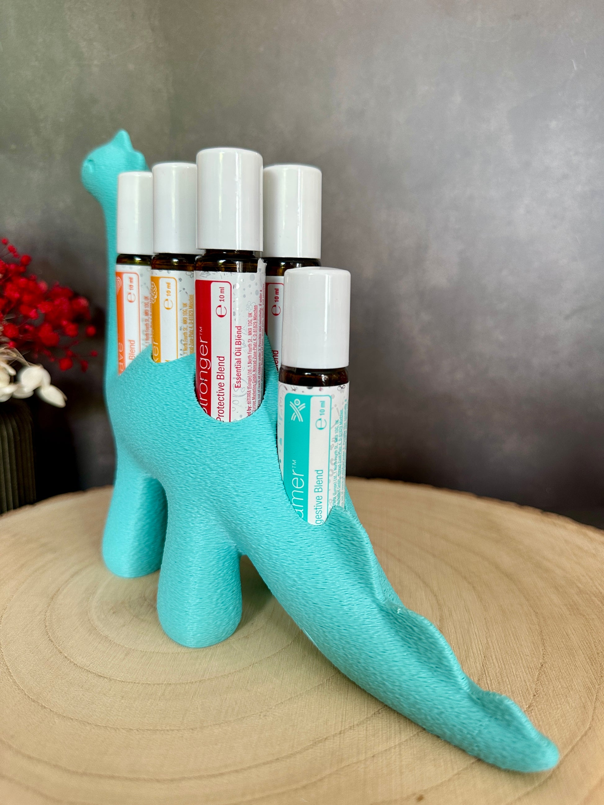 Dino Roll-On Halter passend für doTERRA Kids Collection | Aufbewahrung für 7 Kinderöle
