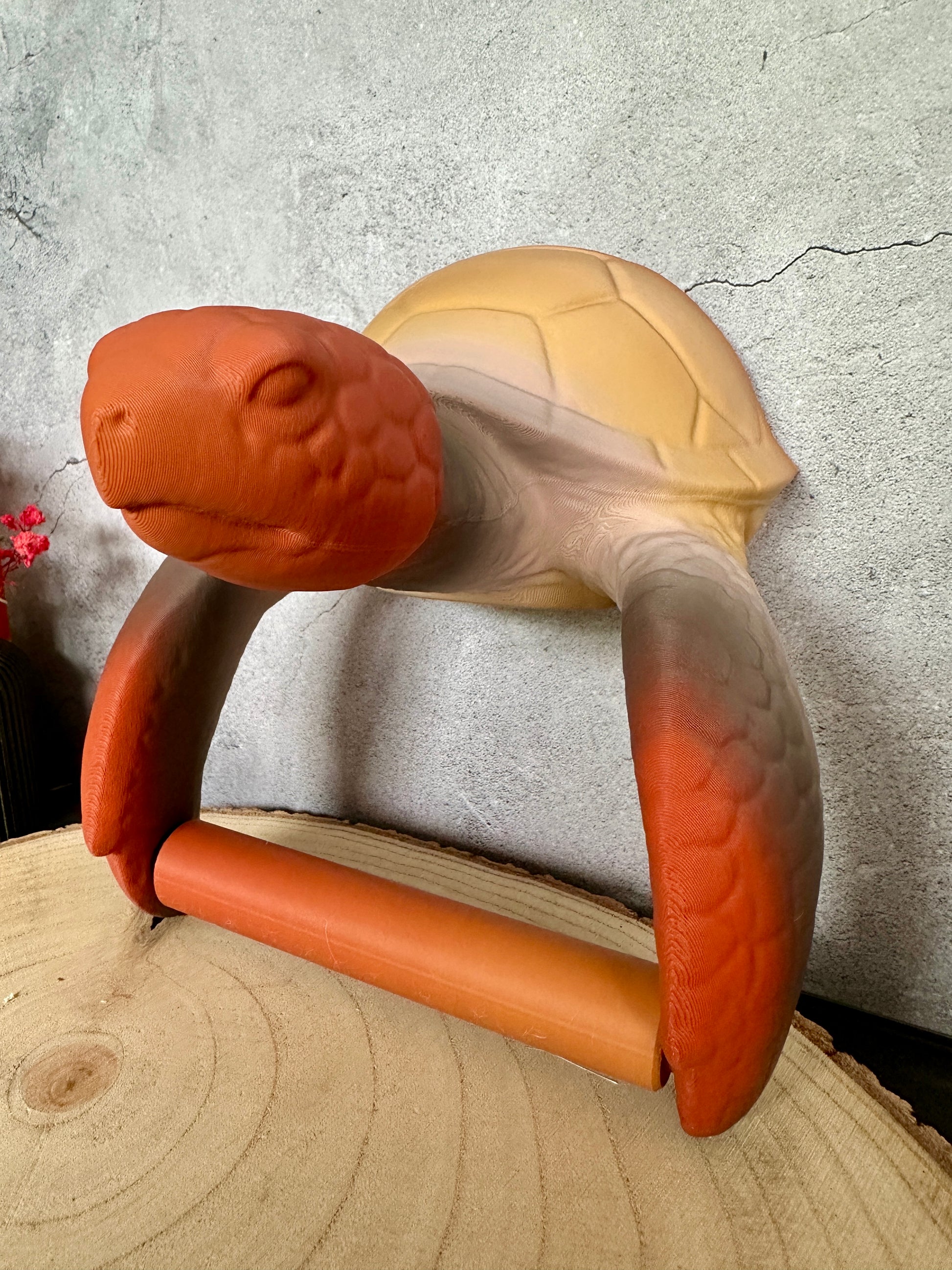 Toilettenrollenhalter Schildkröte  – Naturton