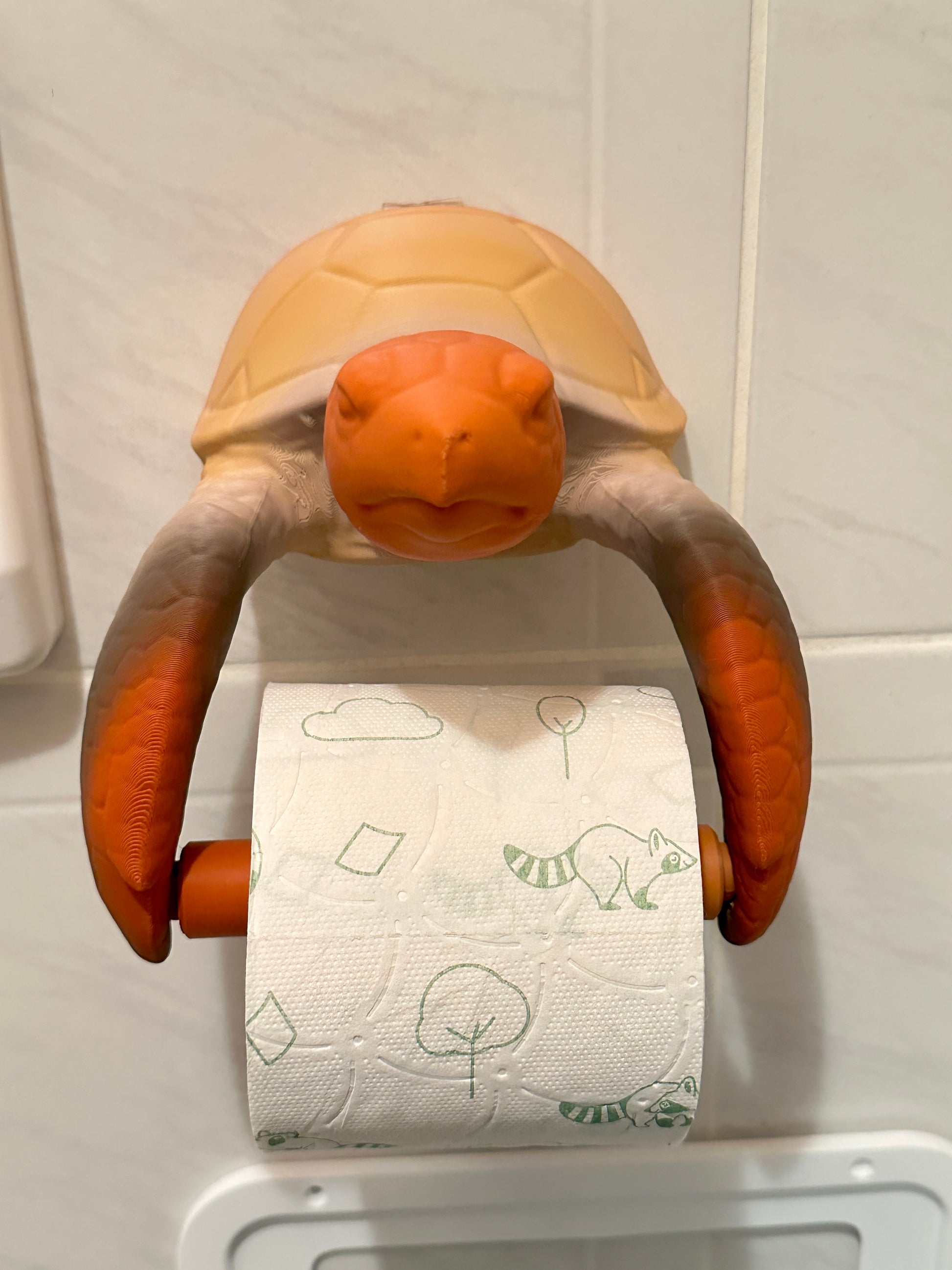 Toilettenrollenhalter Schildkröte  – Naturton