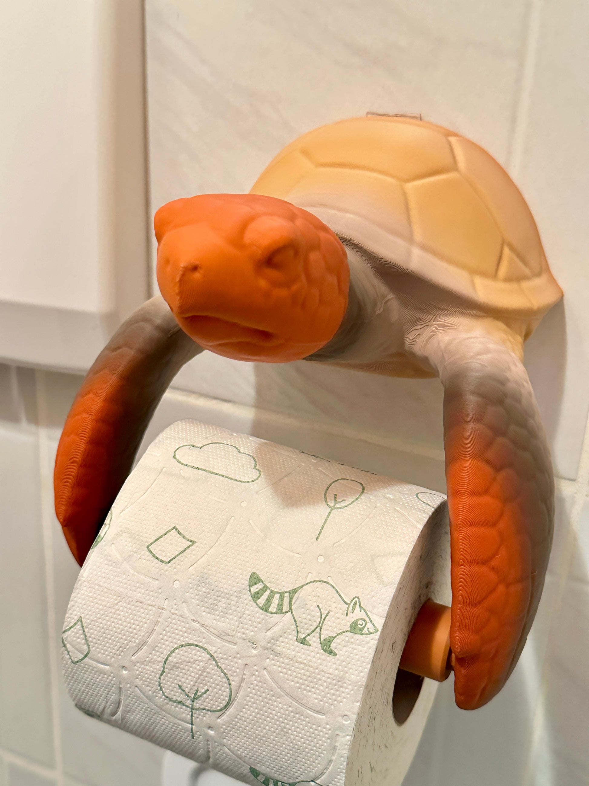 Toilettenrollenhalter Schildkröte  – Naturton