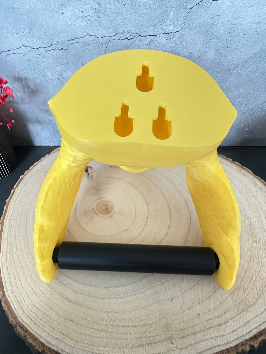 Meeresschildkröte Toilettenpapierhalter in Gelb – Lustige Badezimmer Deko & Geschenk für Schildkrötenfans