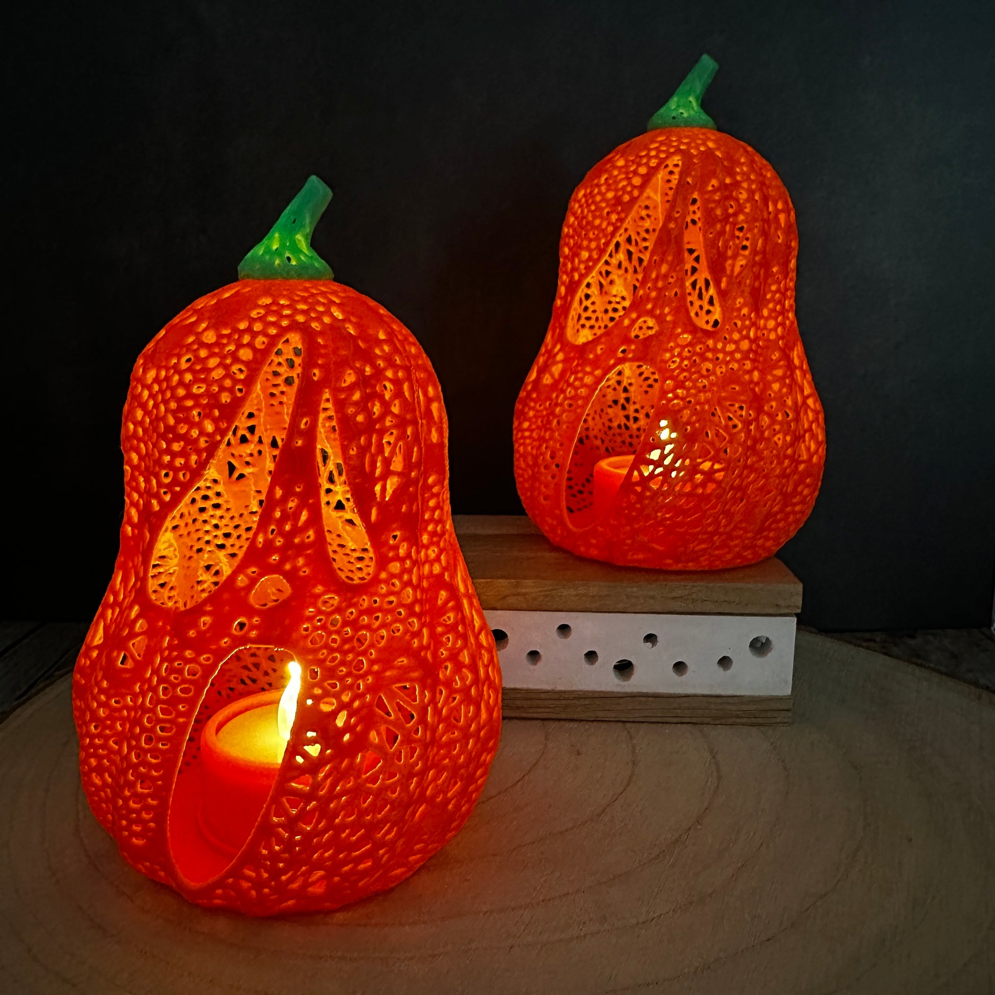 Halloween pompoenlantaarn 🎃 – een delicate herfstdecoratie voor tafel en vensterbank