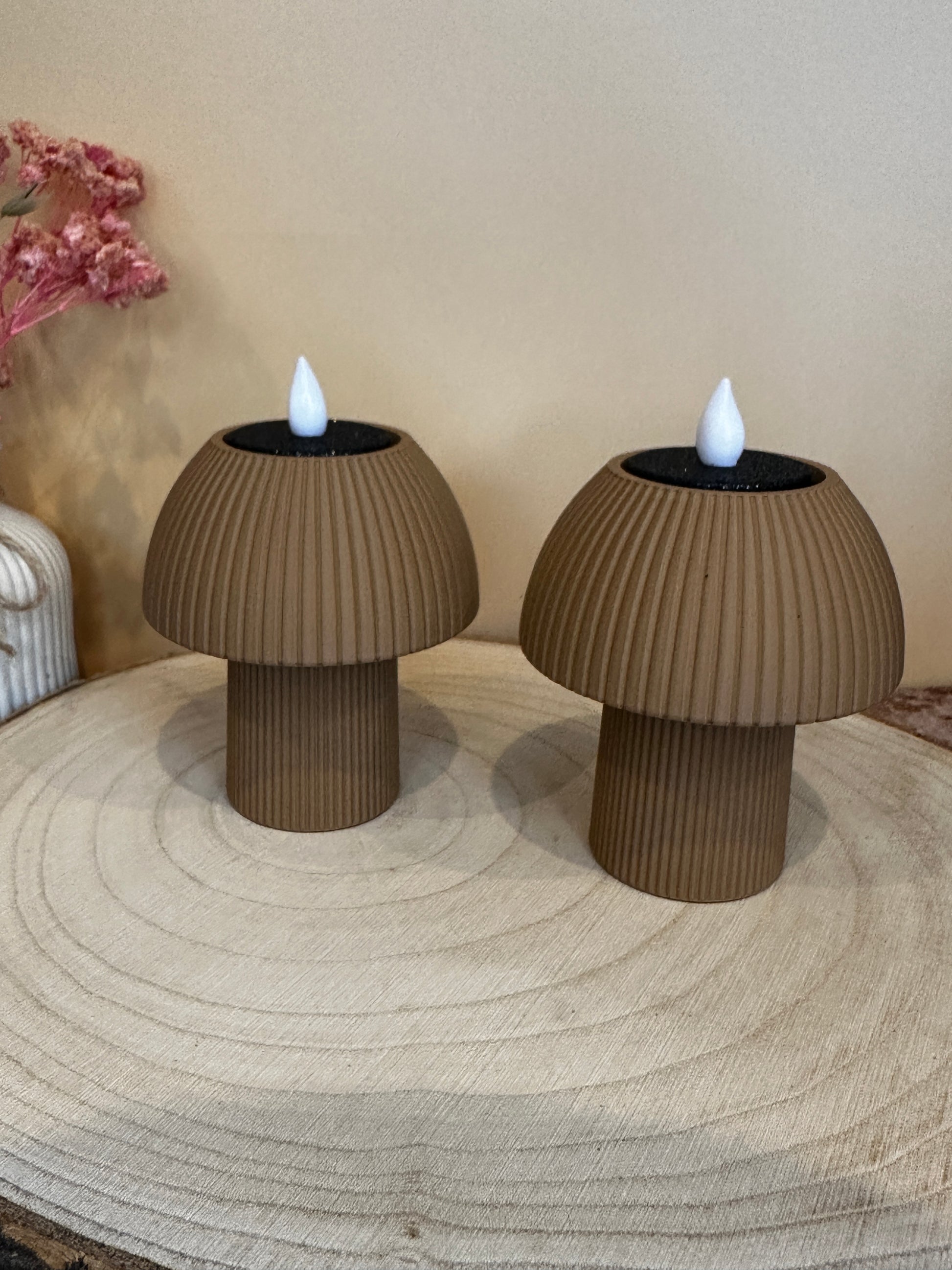 Pilzlicht – dekoratives Teelicht in Pilzform (ab 2 Stück 10% Rabatt)