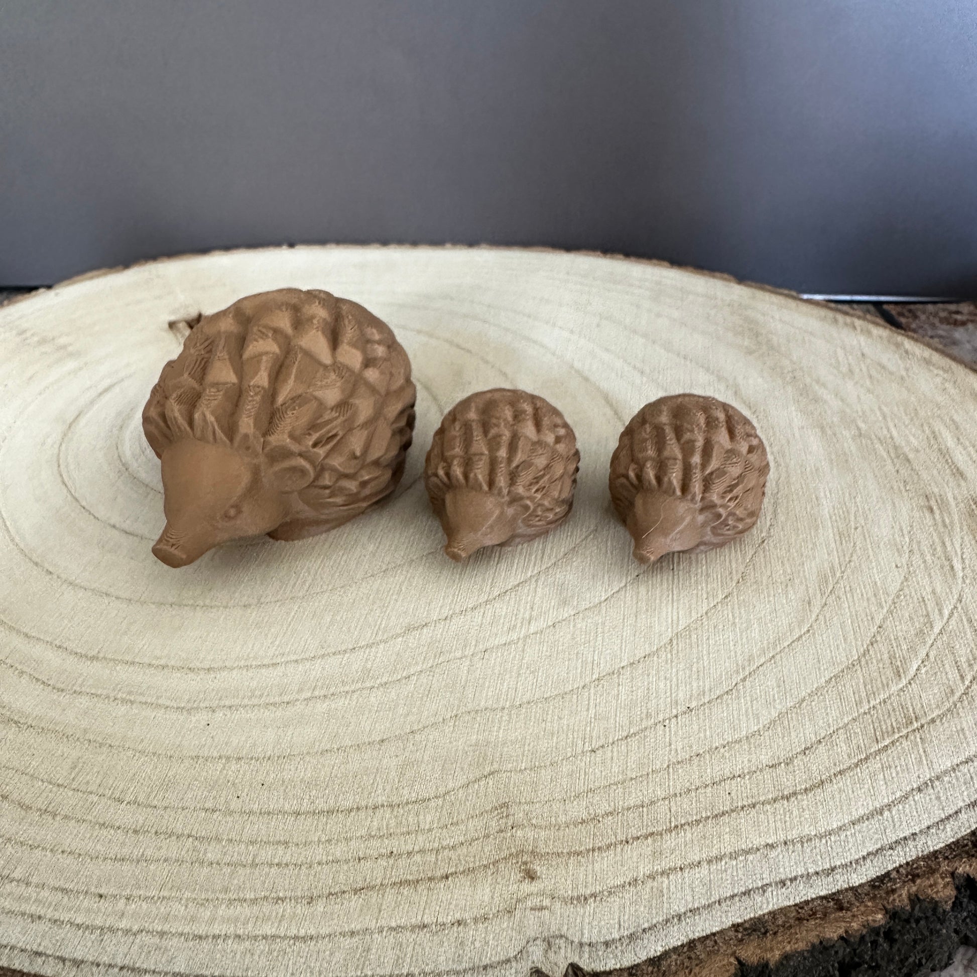 Herbstliche Igel-Familie – dekoratives 3er-Set für Zuhause