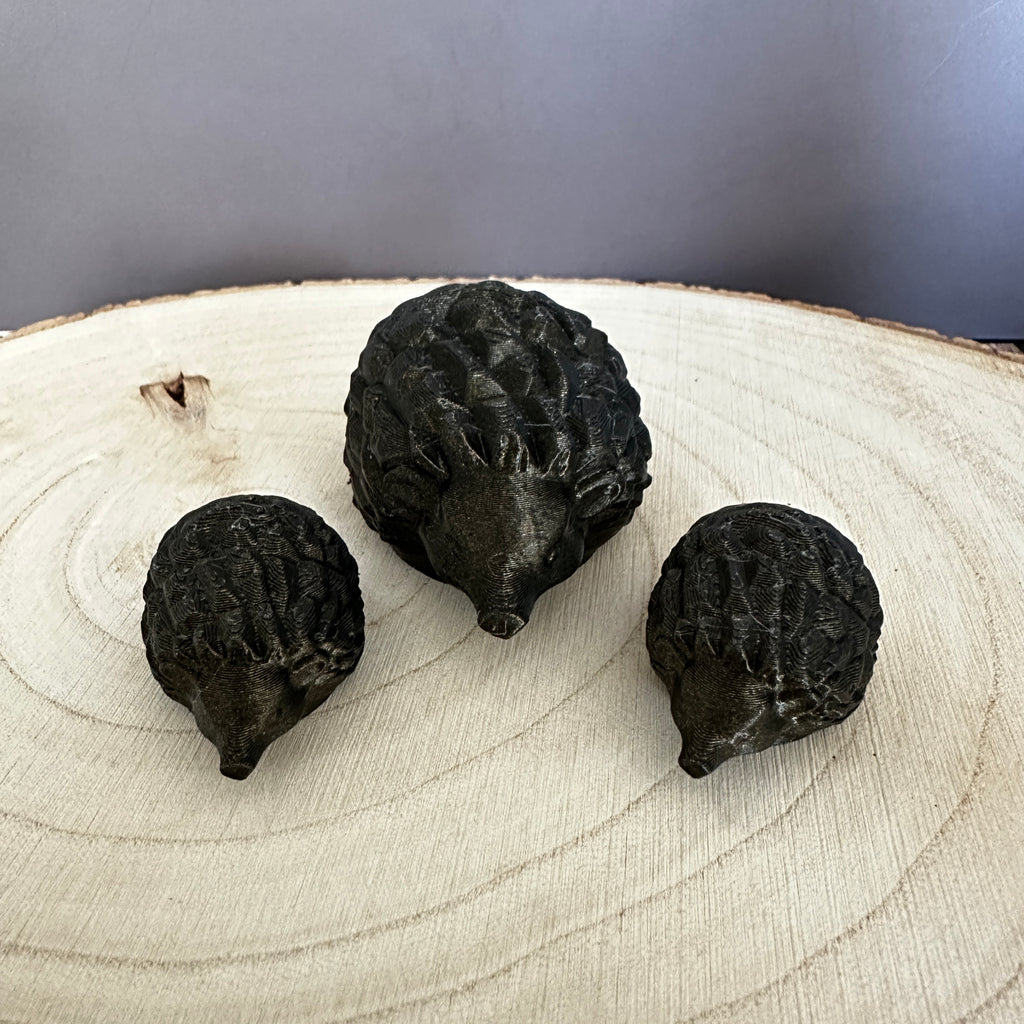 Herbstliche Igel-Familie – dekoratives 3er-Set für Zuhause