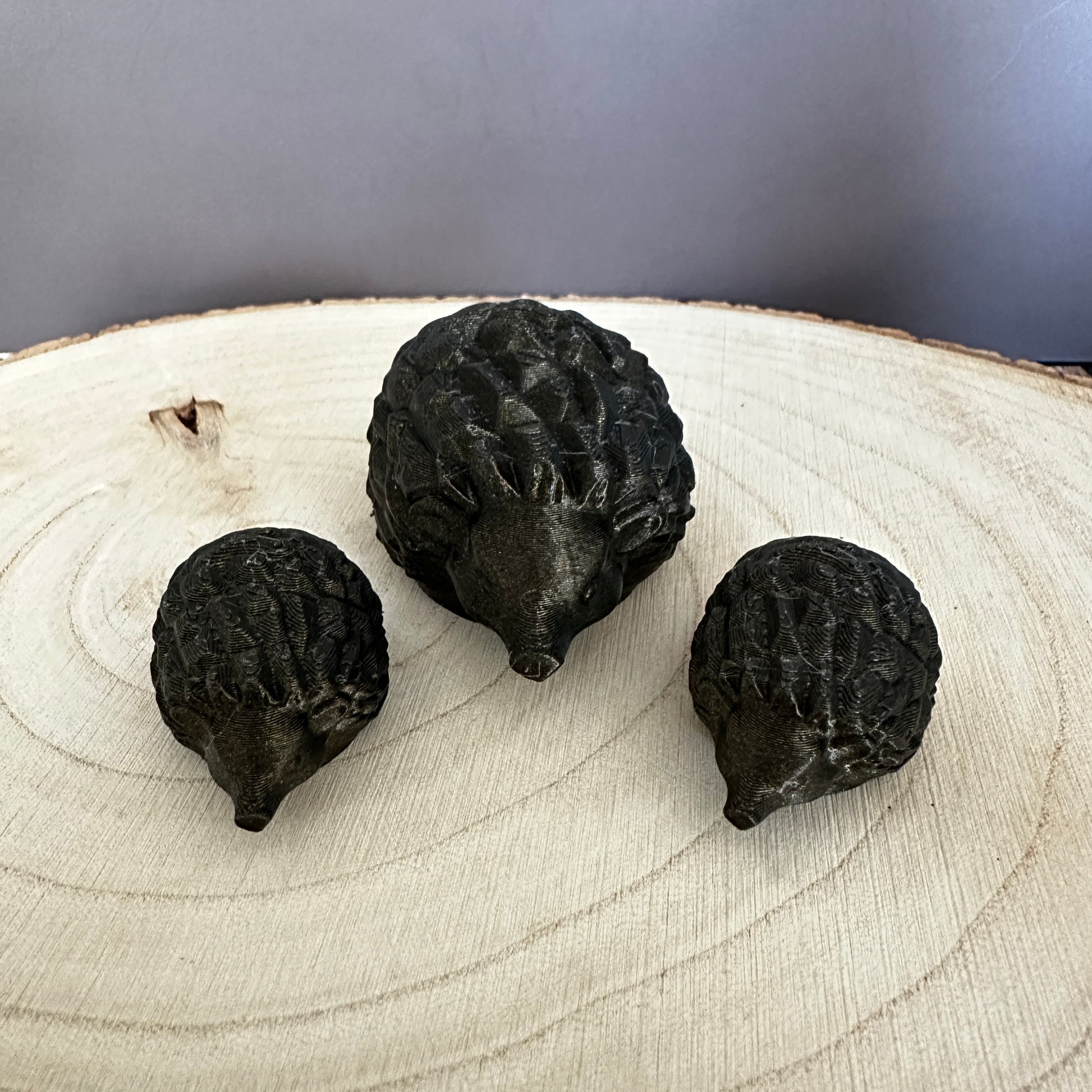 Herbstliche Igel-Familie – dekoratives 3er-Set für Zuhause