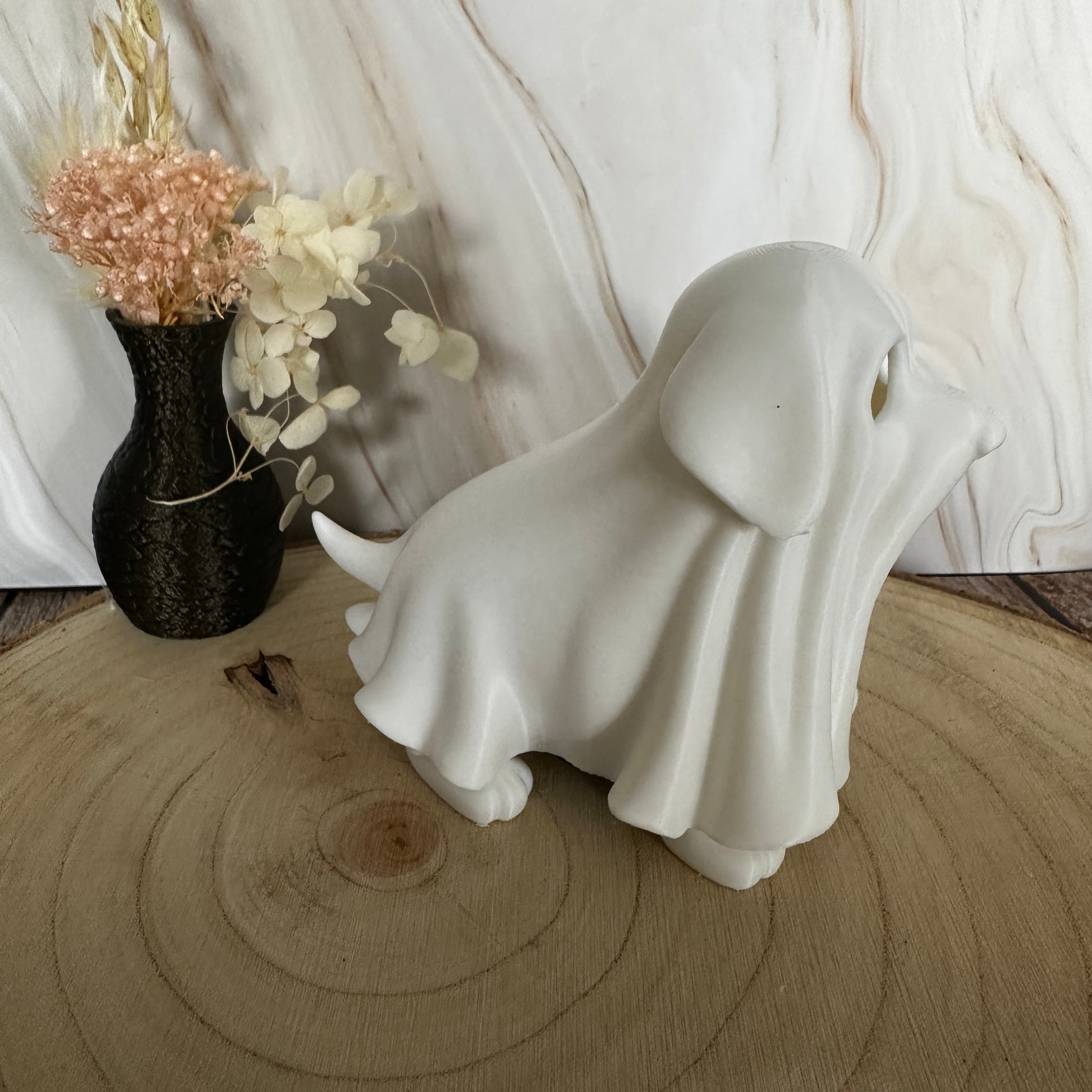 Spookhond met lichtcompartiment – ​​Halloween decoratiefiguur. 10% korting bij aankoop van 2 stuks.