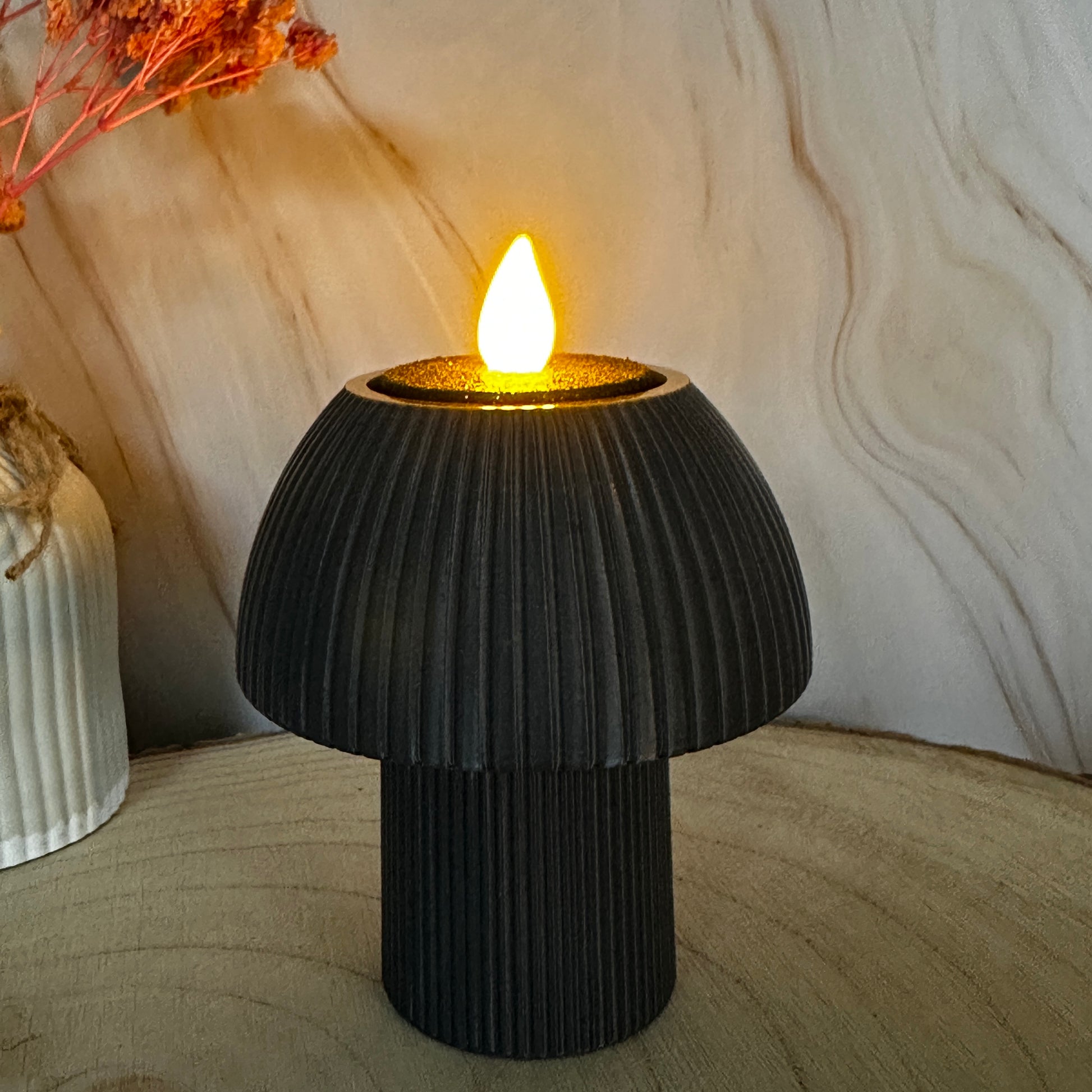 Pilzlicht – dekoratives Teelicht in Pilzform (ab 2 Stück 10% Rabatt)