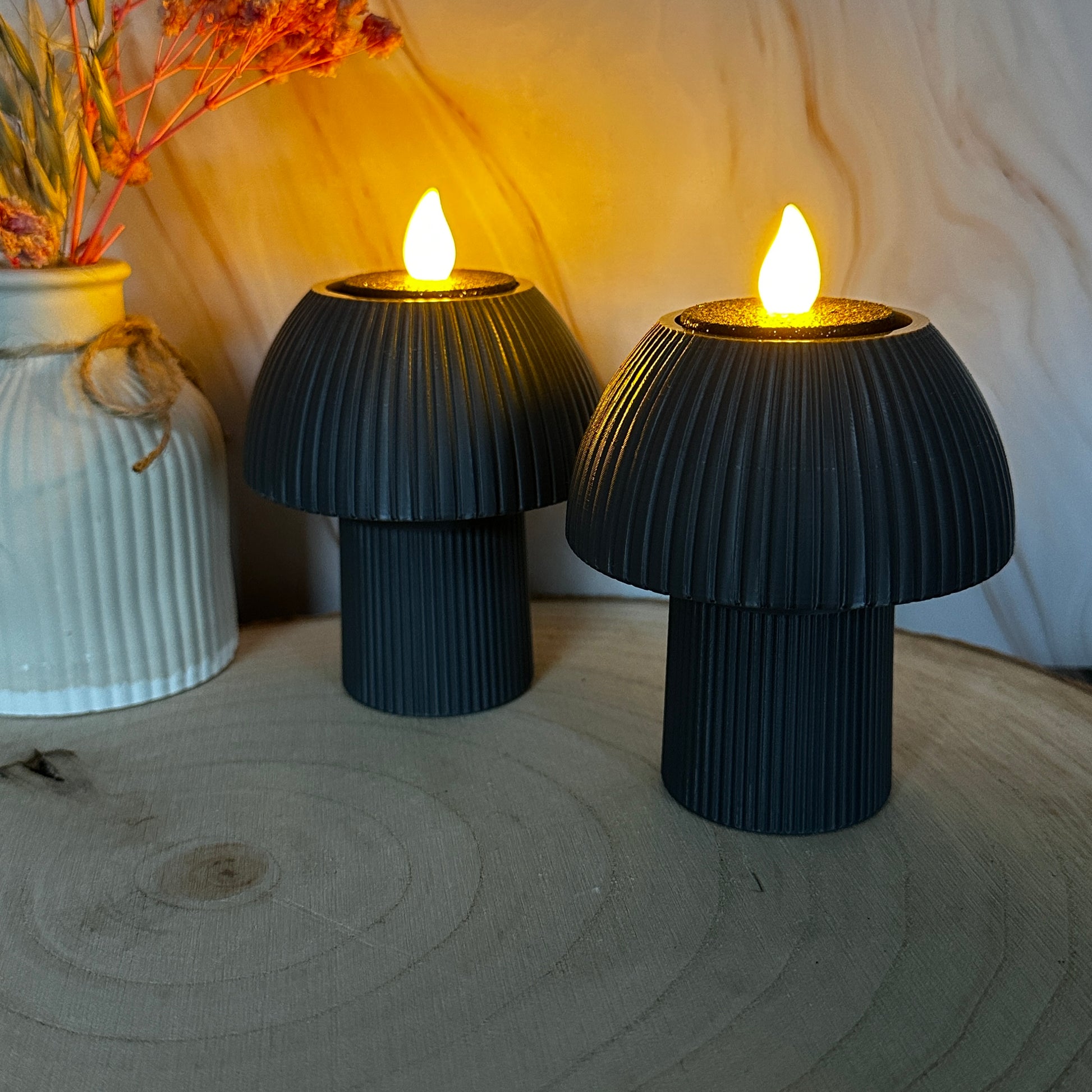 Pilzlicht – dekoratives Teelicht in Pilzform (ab 2 Stück 10% Rabatt)