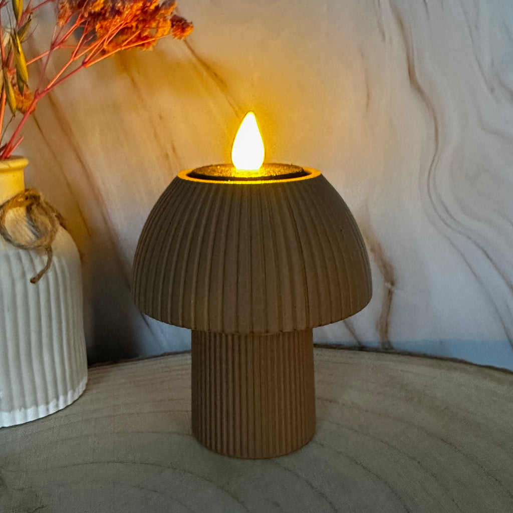 Pilzlicht – dekoratives Teelicht in Pilzform (ab 2 Stück 10% Rabatt)