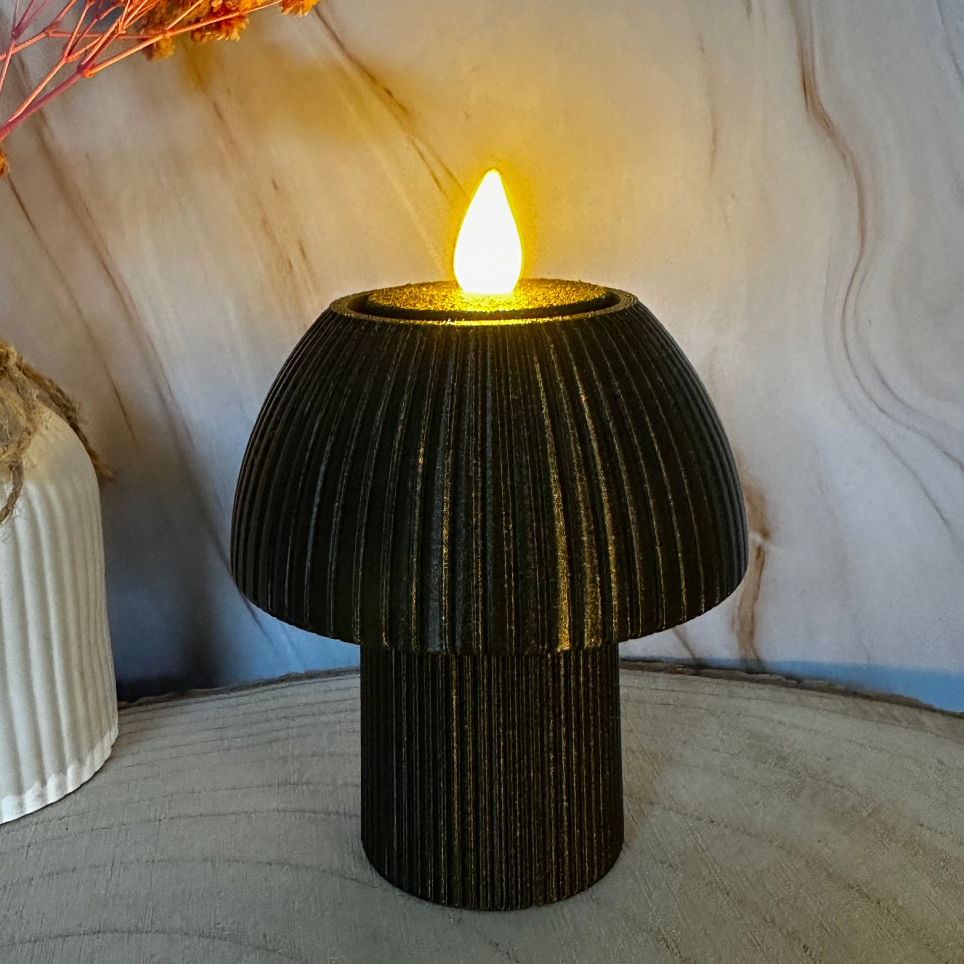 Pilzlicht – dekoratives Teelicht in Pilzform (ab 2 Stück 10% Rabatt)