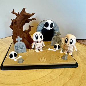 Halloween Grab-Set mit Mini-Skeletten – süßes Deko-Set & Geschenkidee