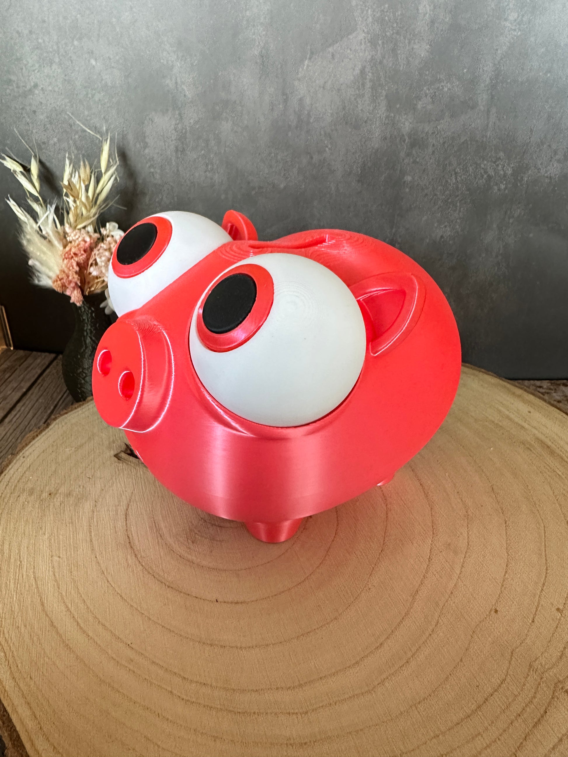Lustiges Sparschwein mit verstellbaren Augen – Geschenkidee