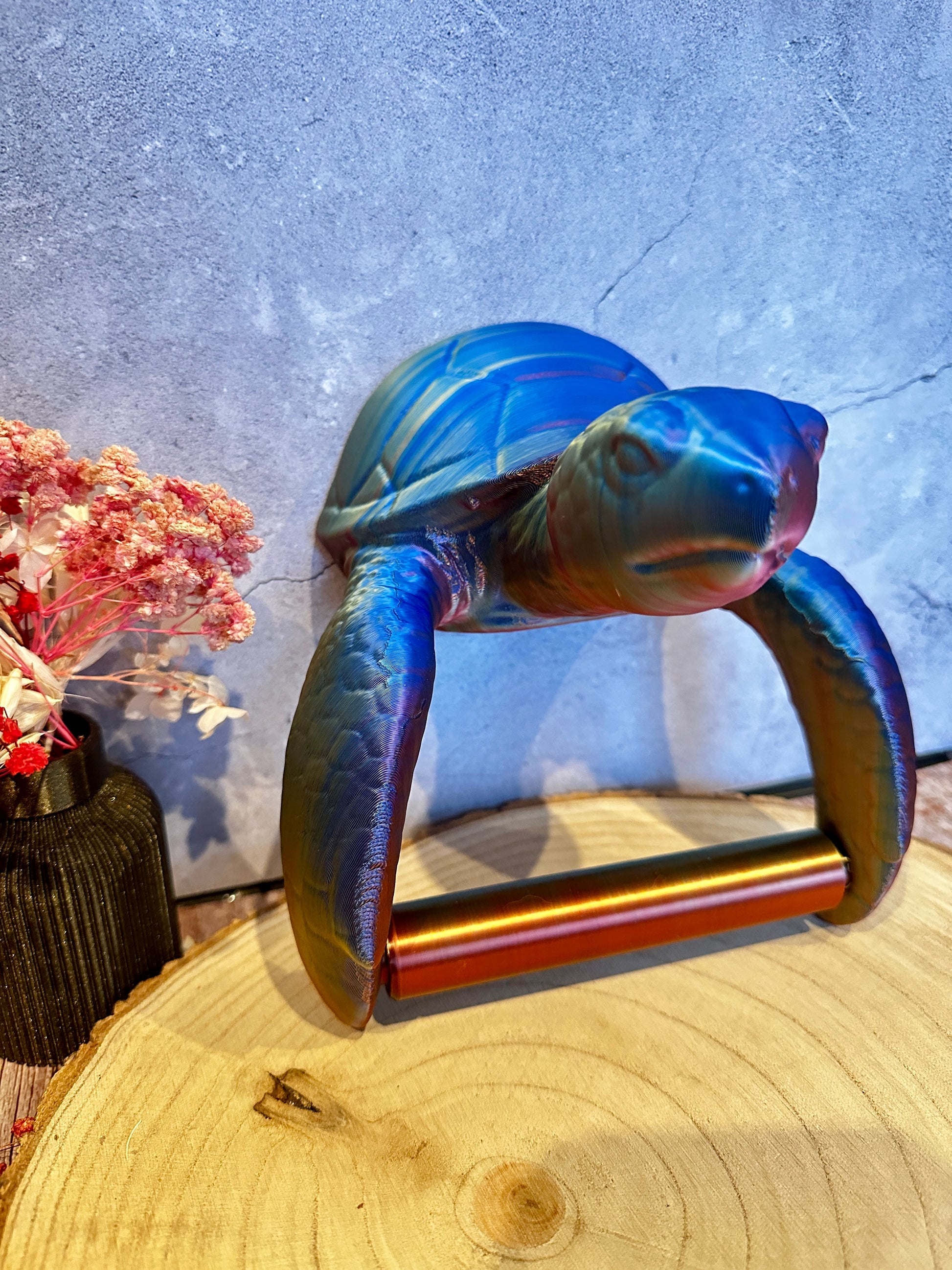 Meeresschildkröte Toilettenrollenhalter – maritimes Badezimmer-Accessoire | besonderes Geschenk