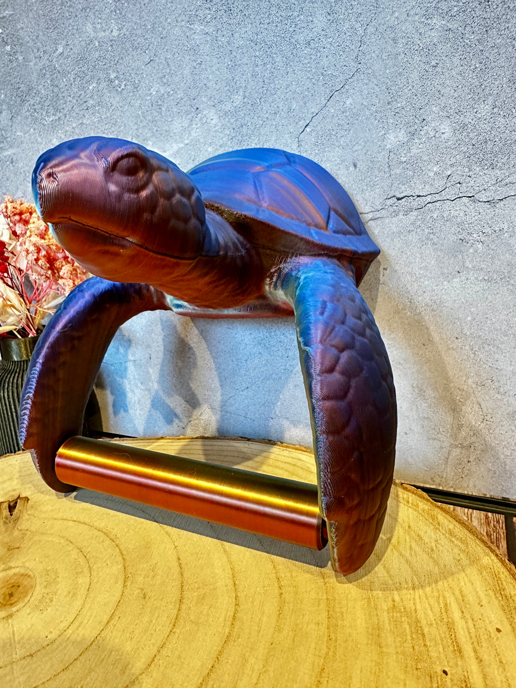 Meeresschildkröte Toilettenrollenhalter – maritimes Badezimmer-Accessoire | besonderes Geschenk