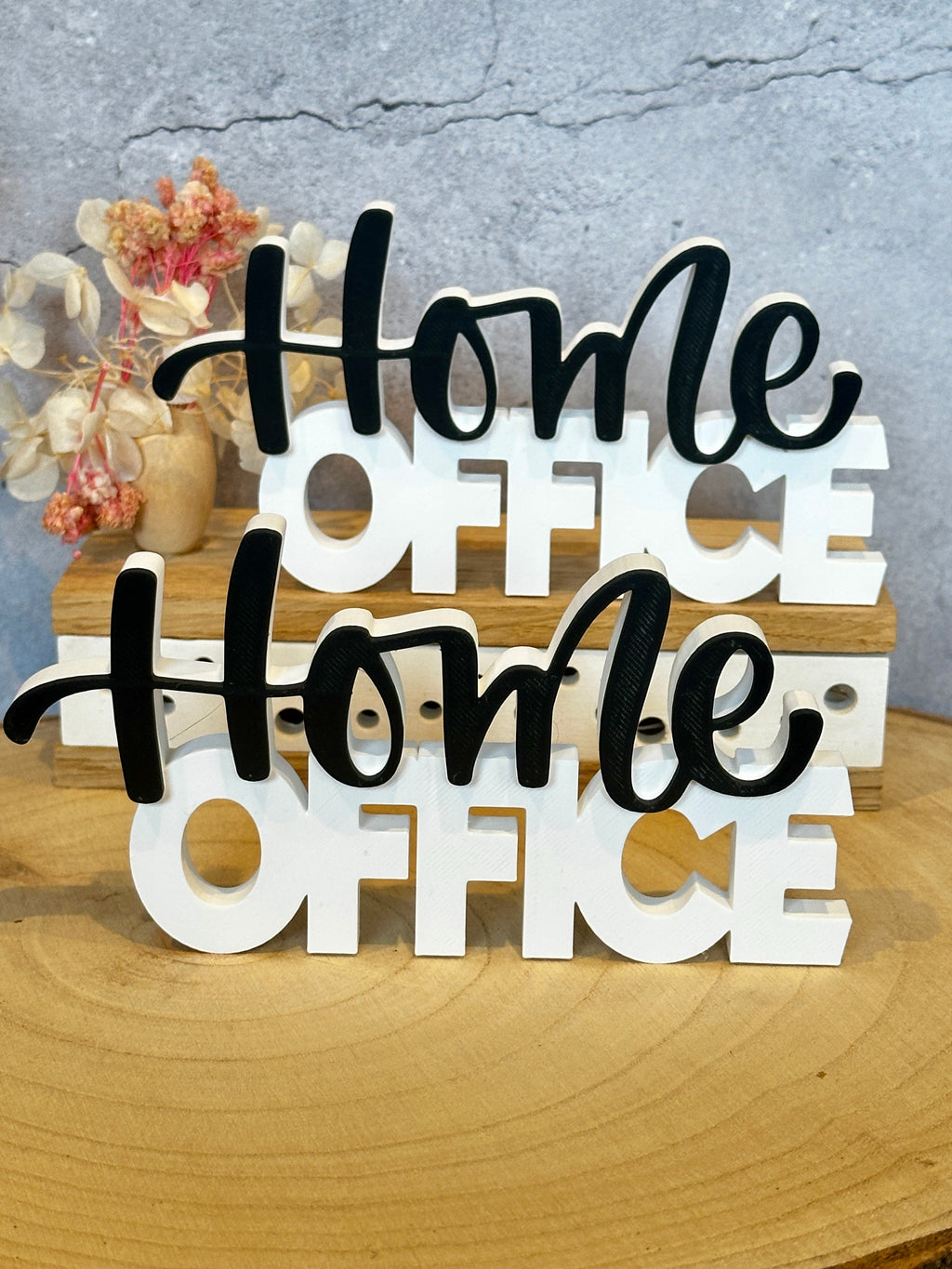 Home Office Schriftzug – moderne Deko für Büro und Arbeitsplatz
