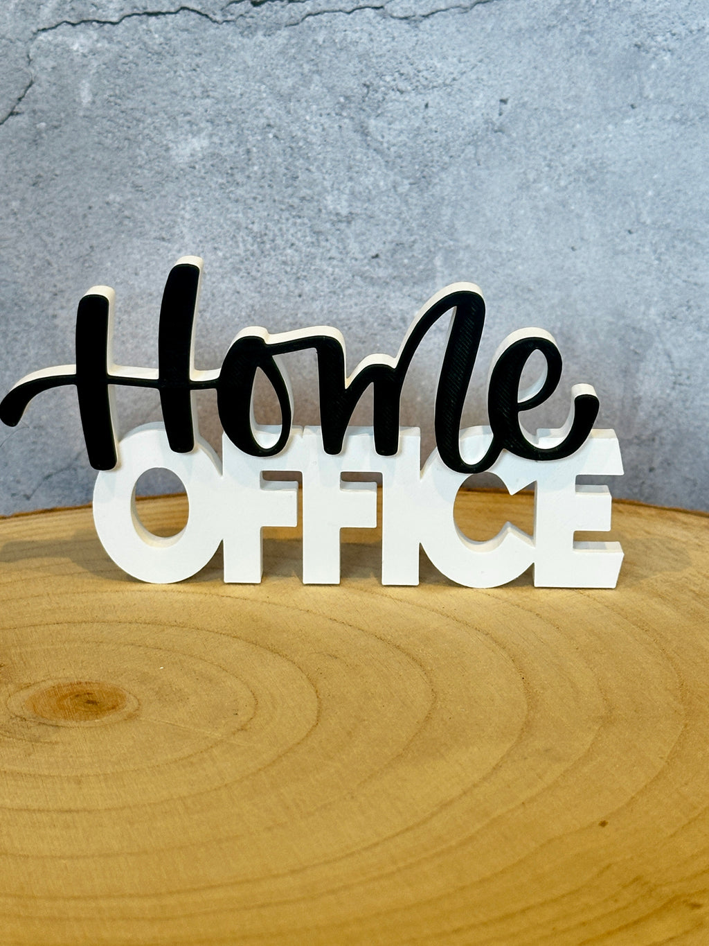 Home Office Schriftzug – moderne Deko für Büro und Arbeitsplatz