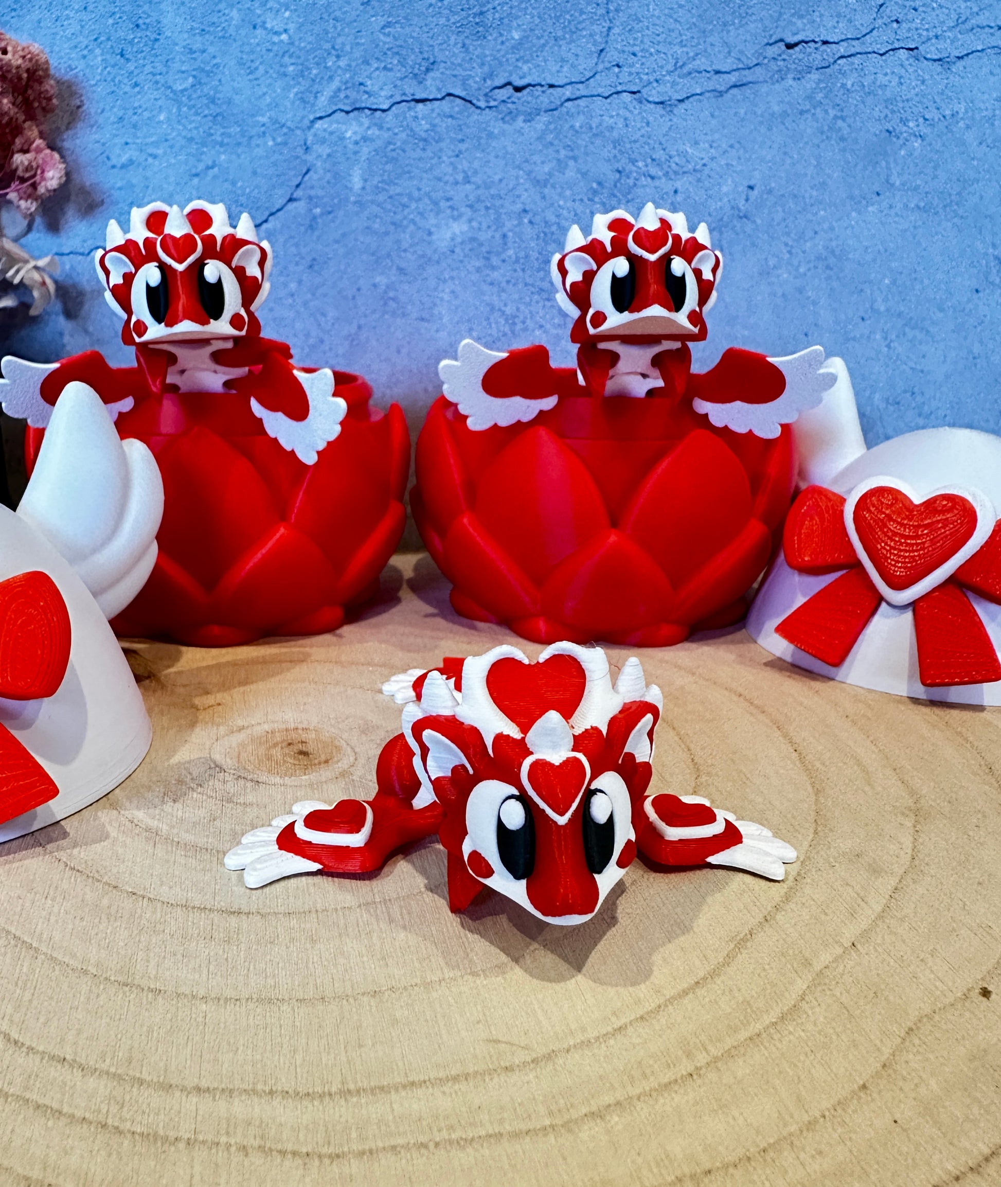 Herzensjäger Drache im Valentinstag-Ei – liebevolle Geschenkidee