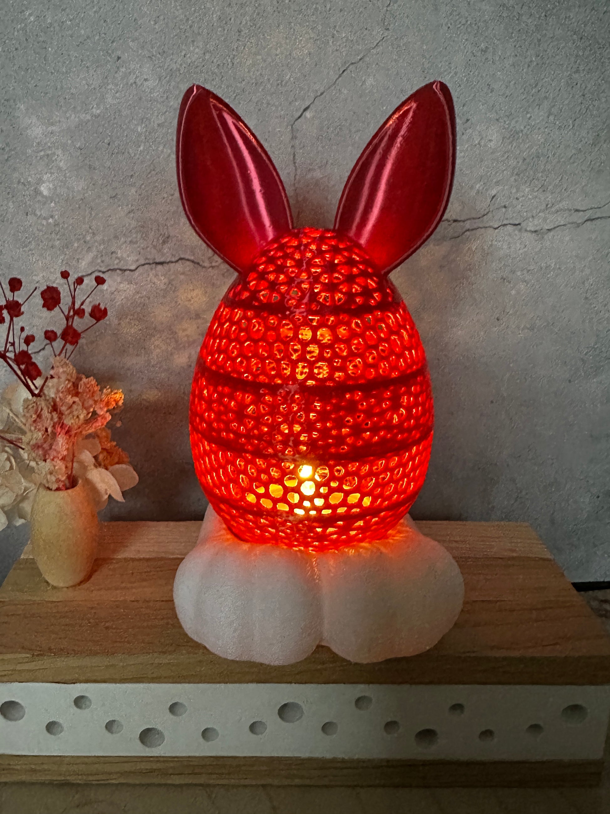 Leuchtendes Osterhasen Ei mit Ohren – süße Osterdeko & besonderes Geschenk