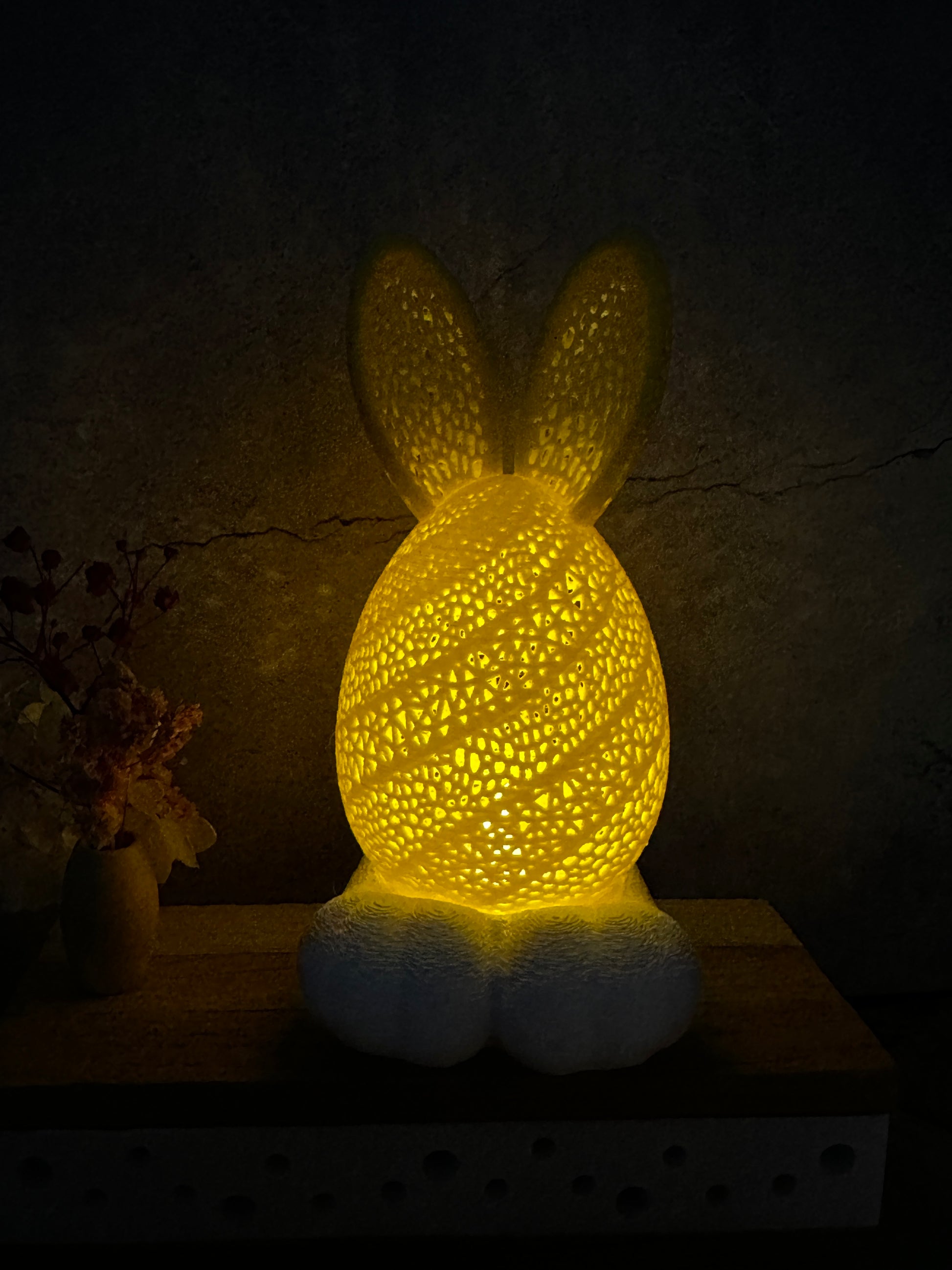 Leuchtendes Osterhasen Ei mit Ohren – süße Osterdeko & besonderes Geschenk